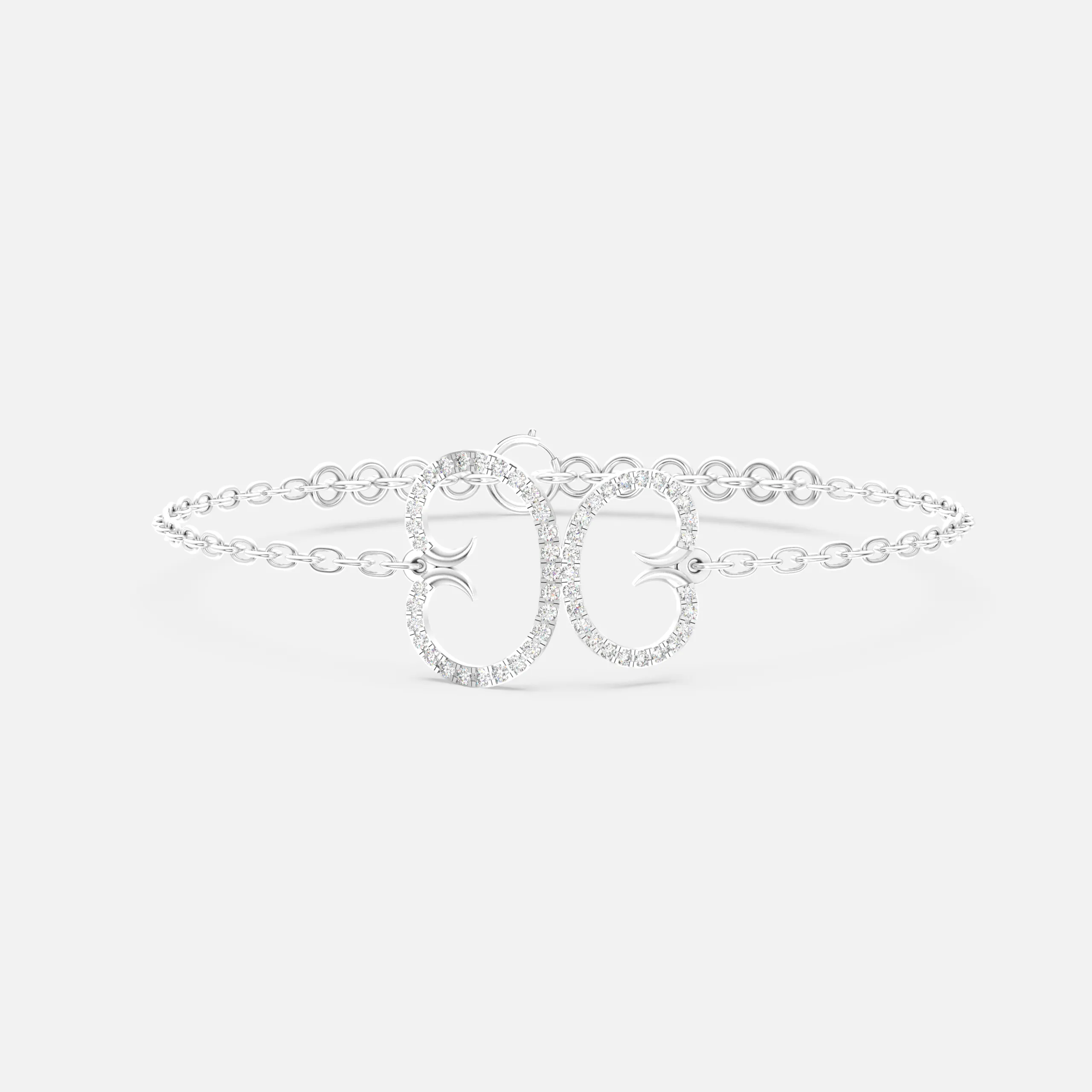 Ornate Infinity Diamond Bracelet