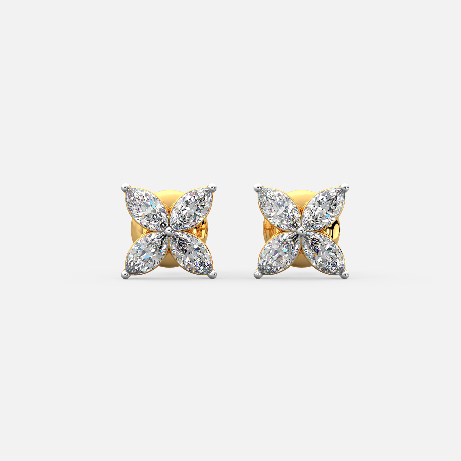Marquise Bloom Diamond Earrings