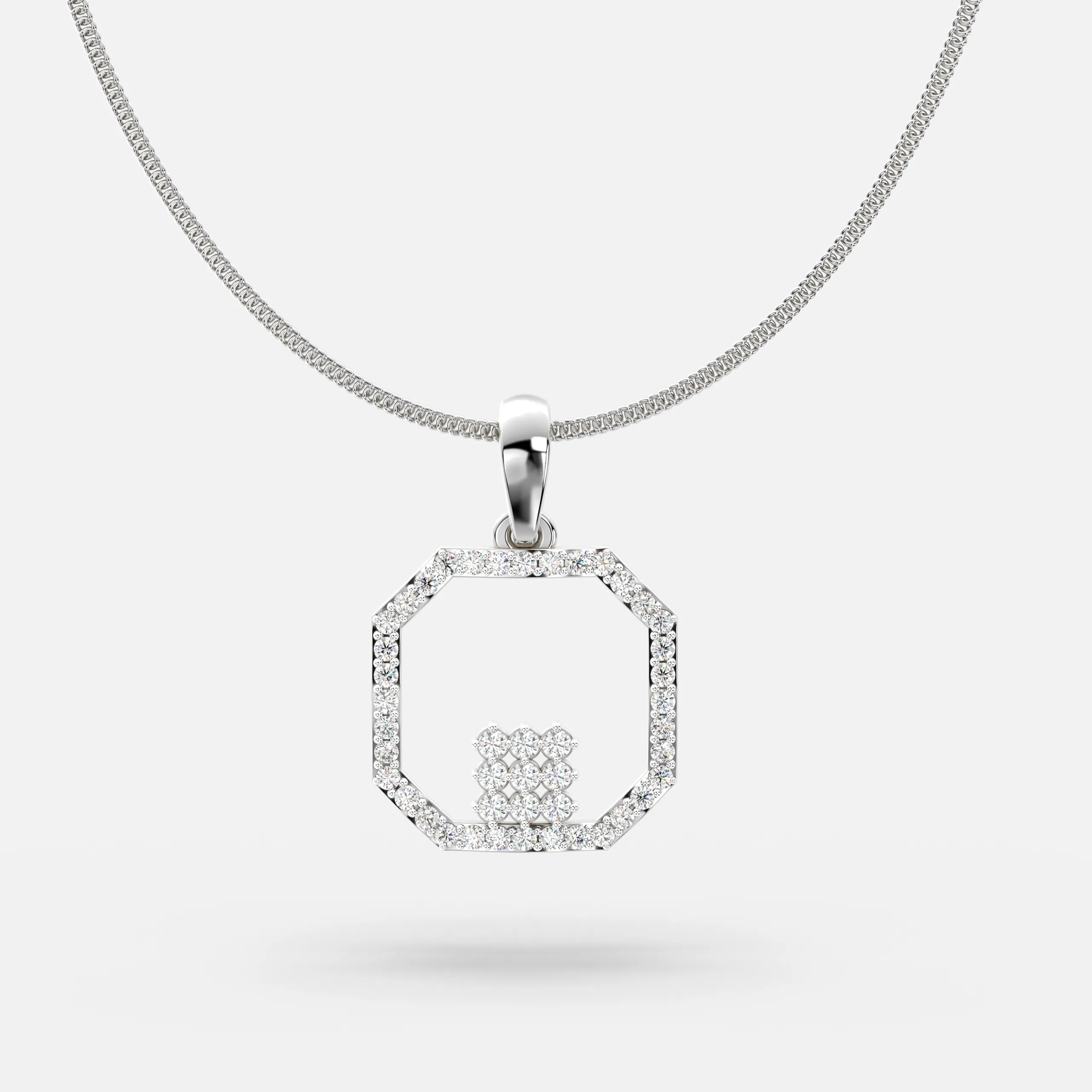 Diamond Octagon Pendant