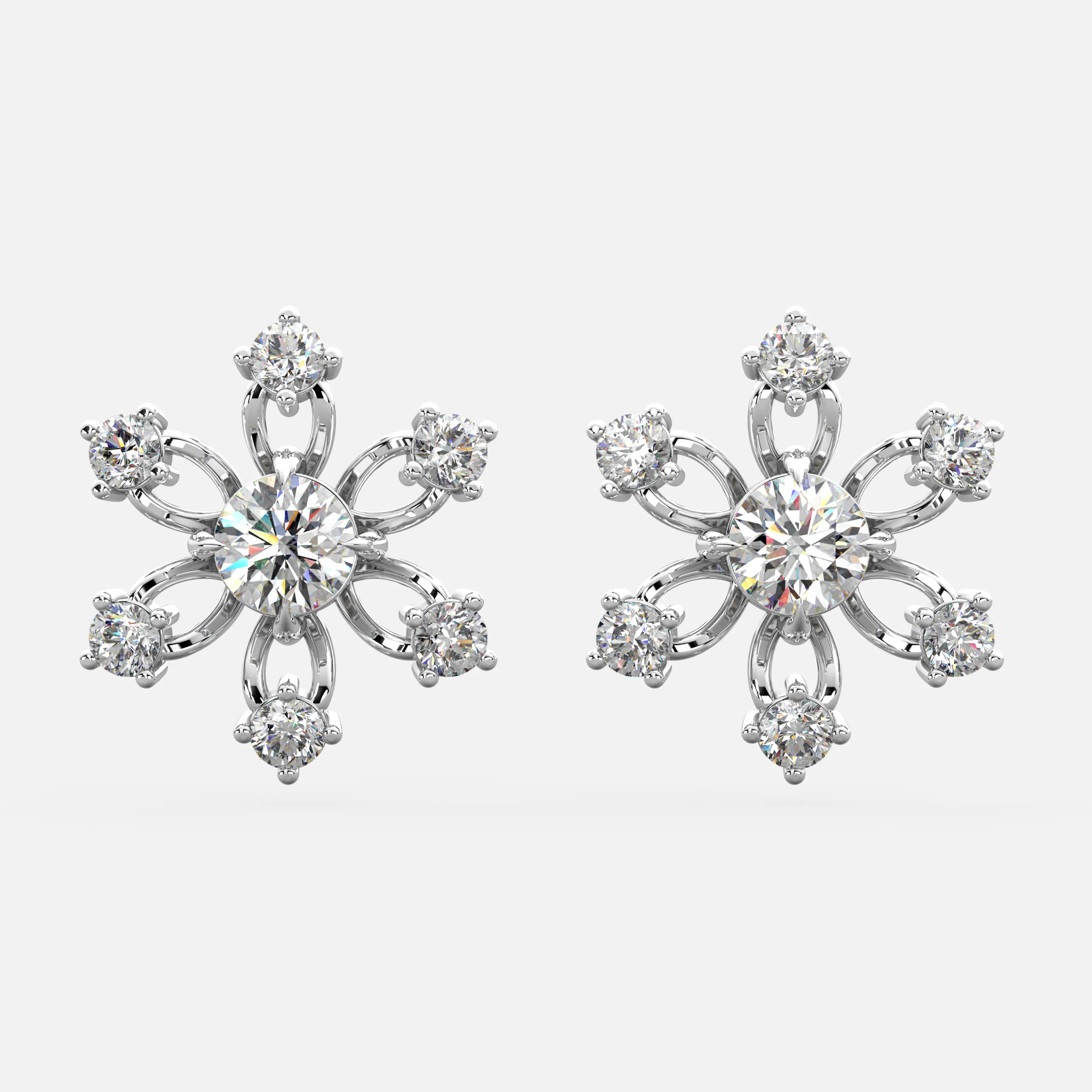 Floral Diamond earrings