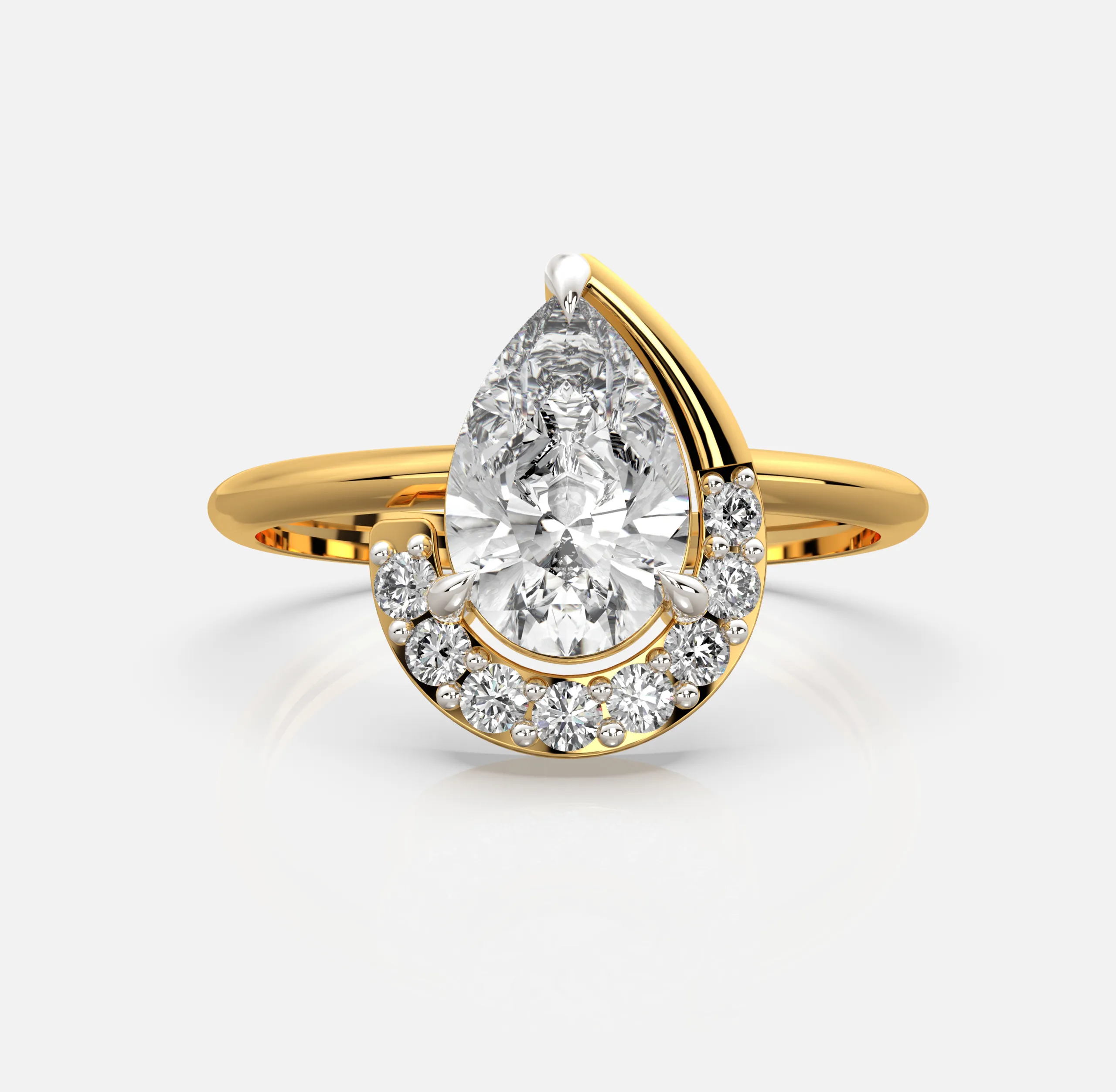 Shining Crescent Ring