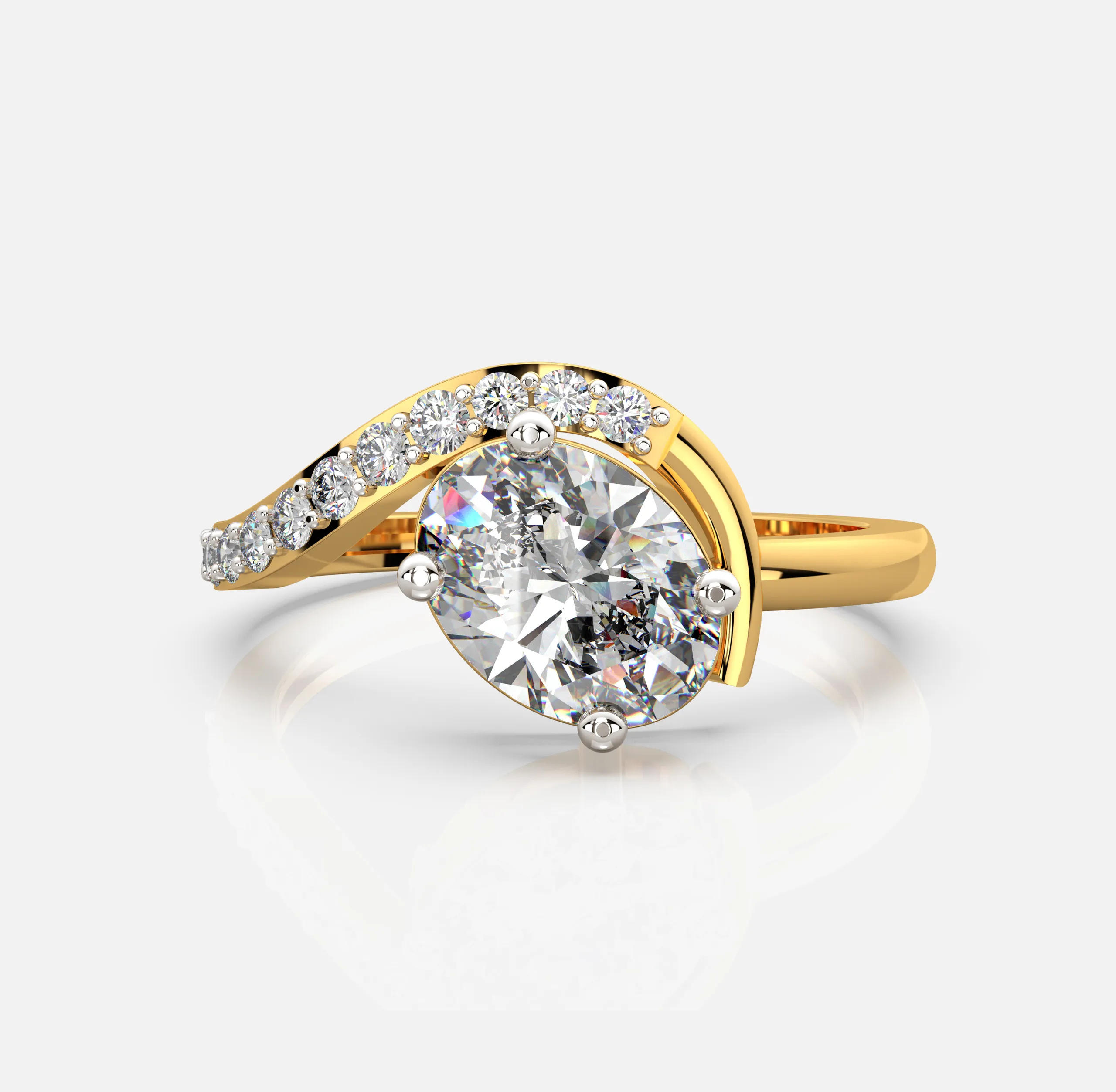 Crystal Caress Diamond Ring
