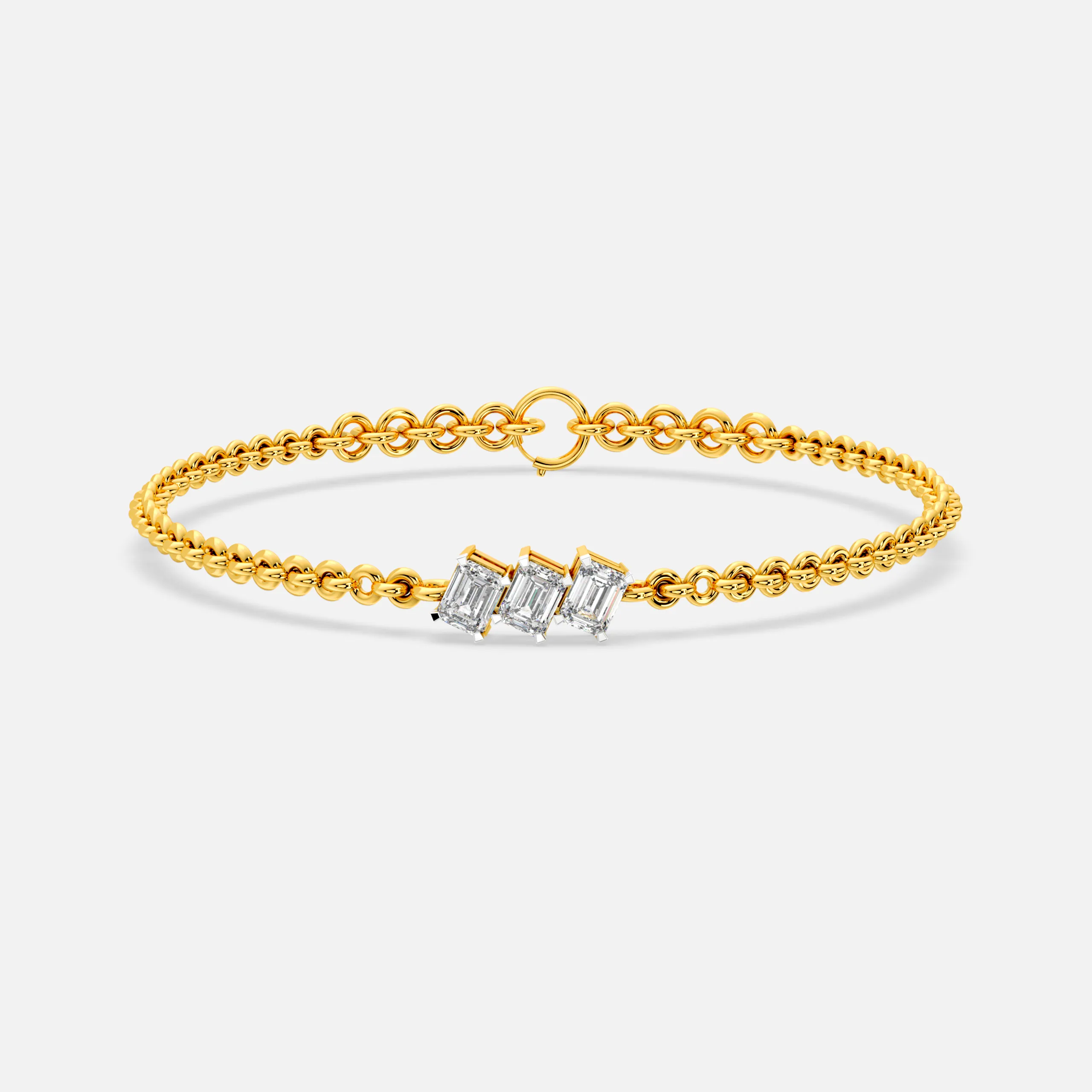 Trio Bar Diamond Bracelet