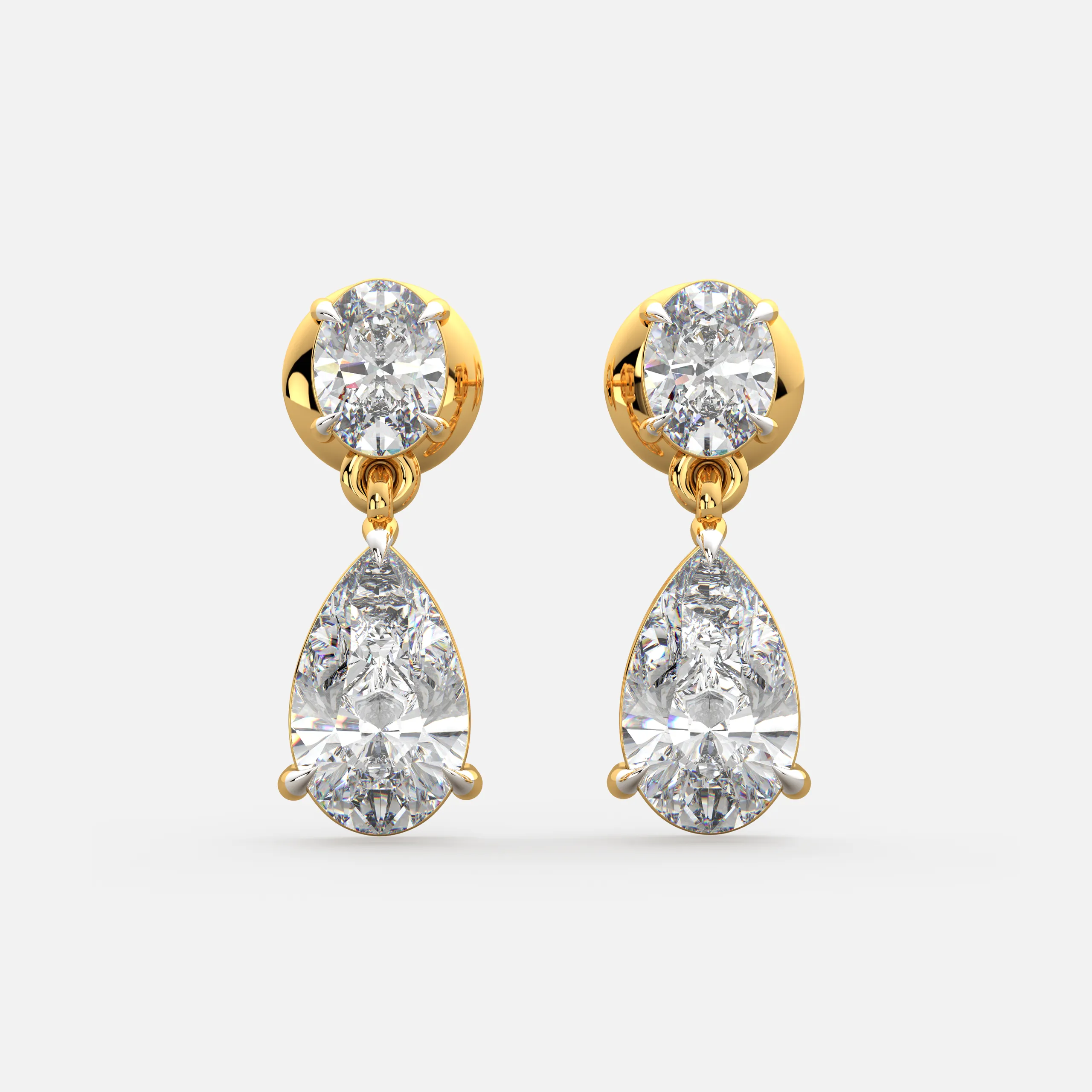 Classic Drop Diamond Earrings