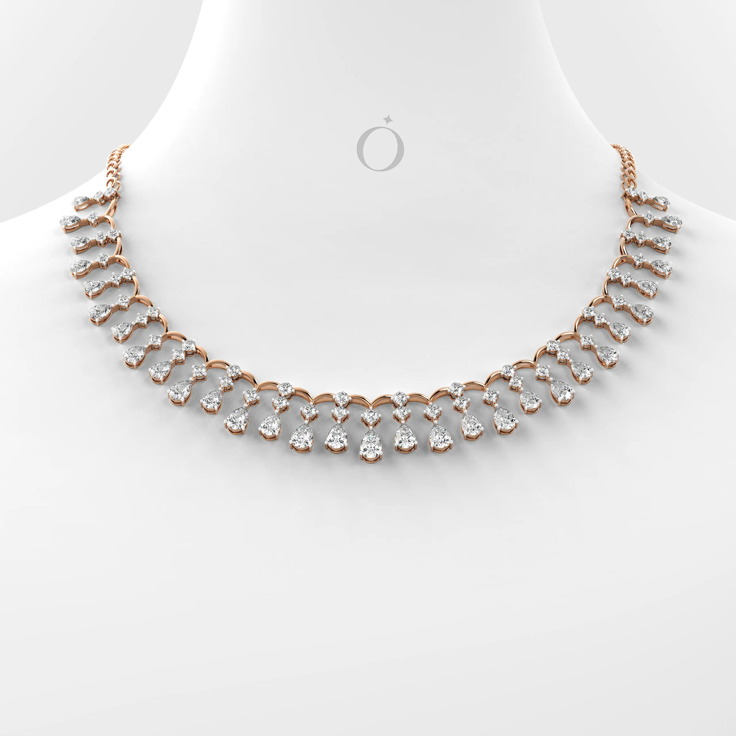 Aurevine Drop Diamond Necklace