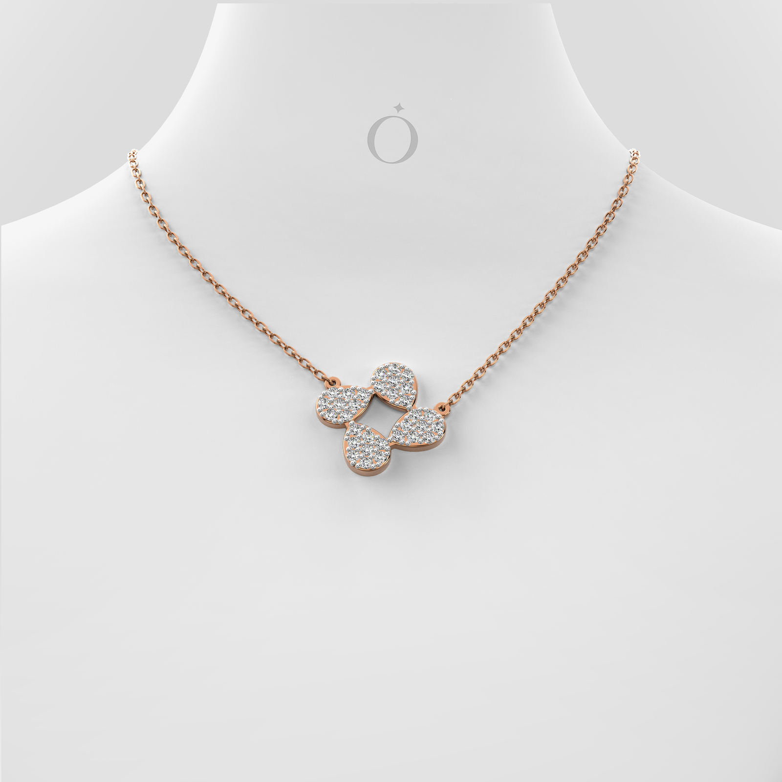 Liora Petal Diamond Necklace