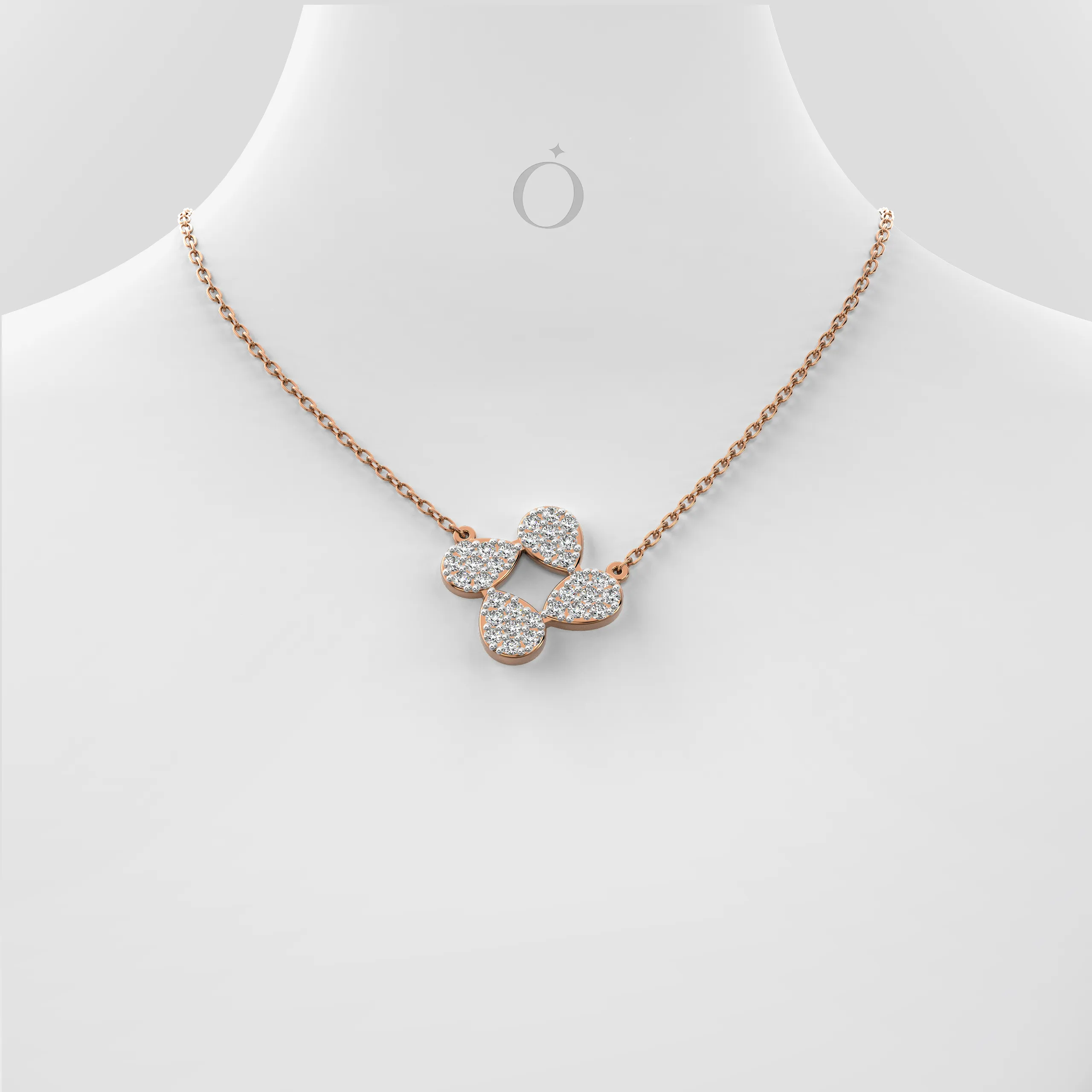 Liora Petal Diamond Necklace