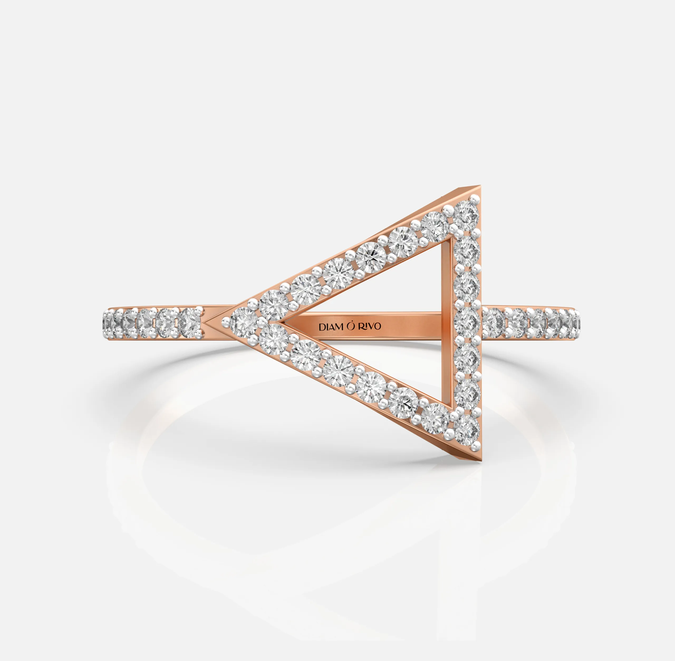 Arrow Edge Diamond Ring
