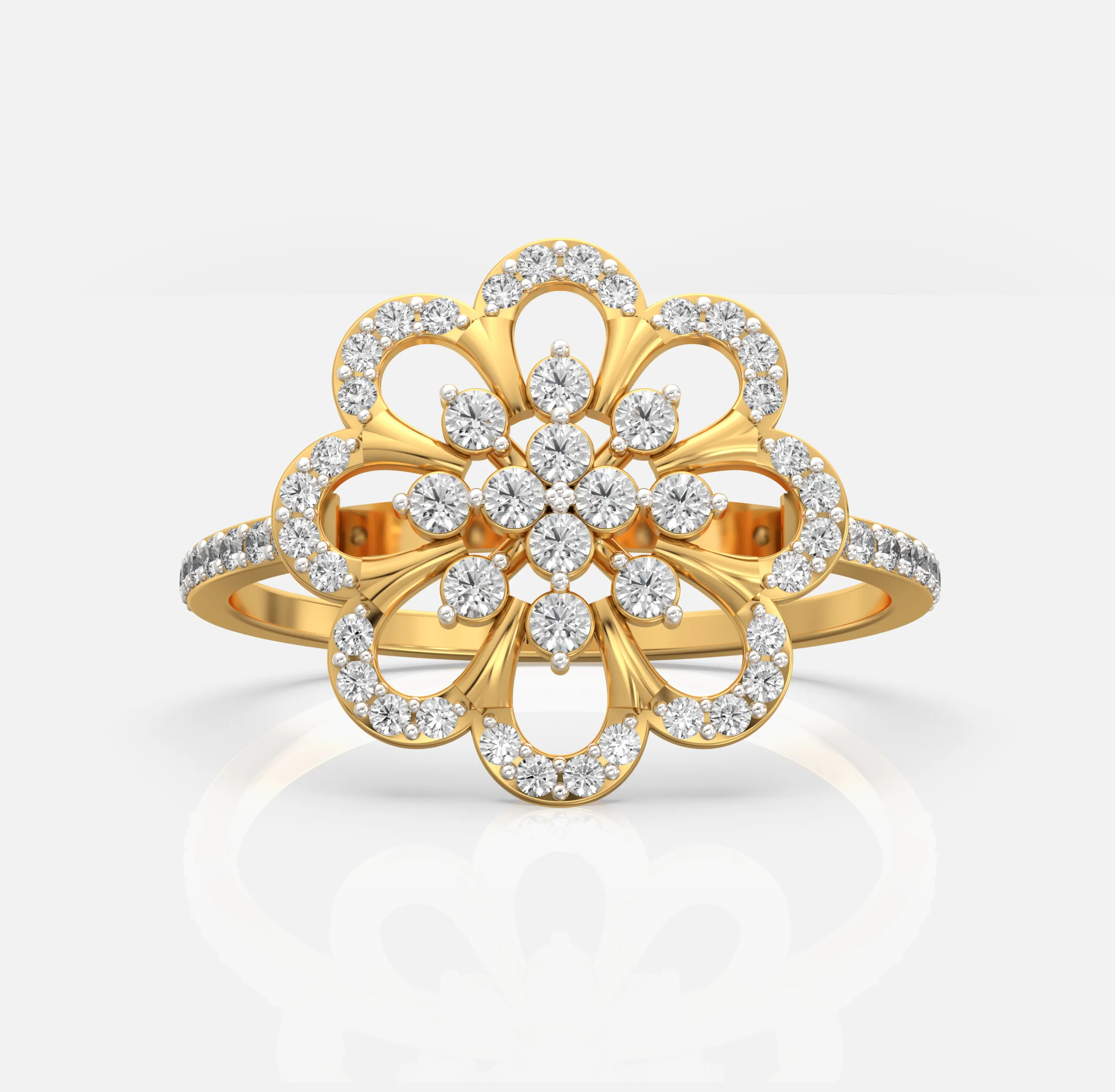 Blossom Halo Diamond Ring