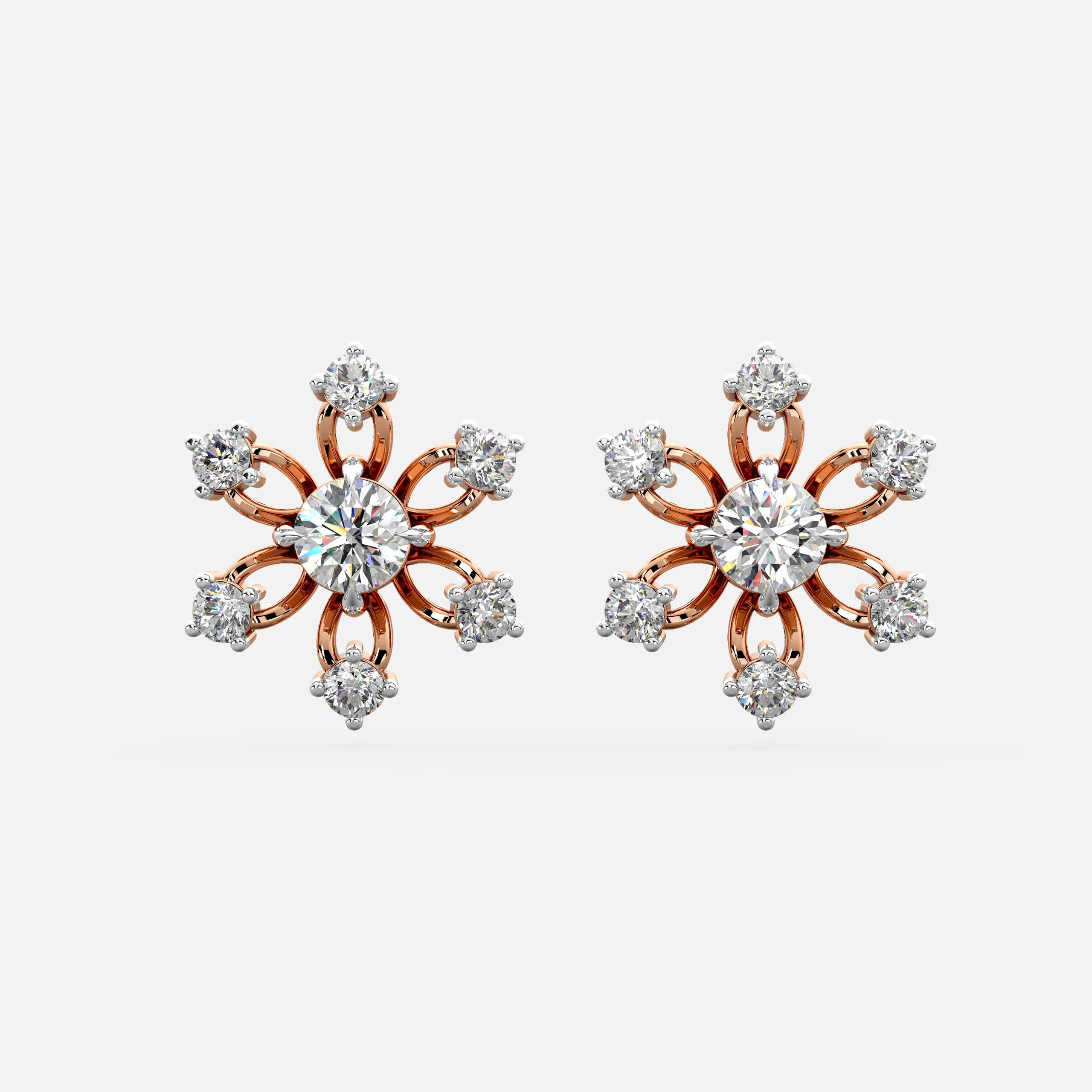Floral Diamond earrings