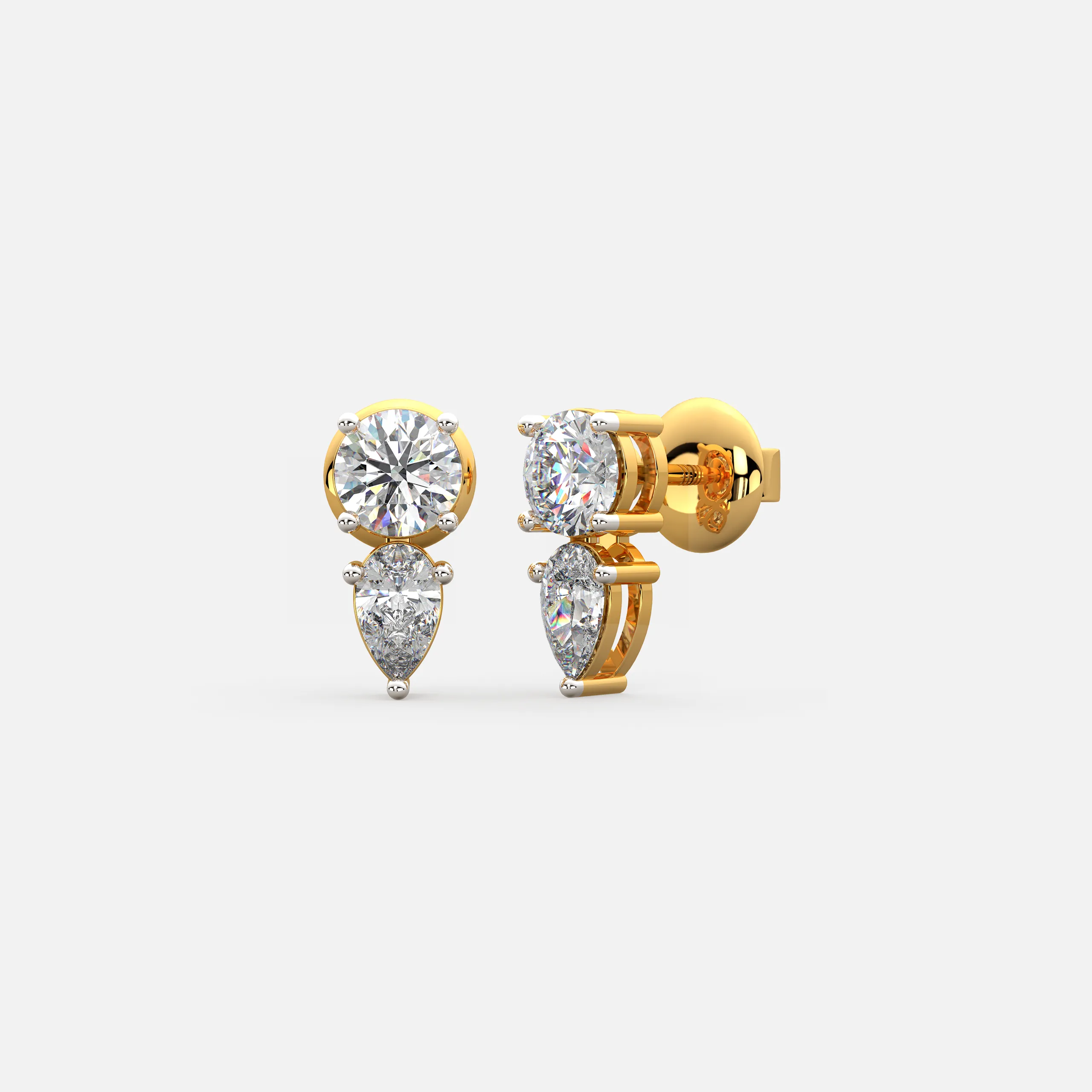 Duo Spark Diamond Earrings