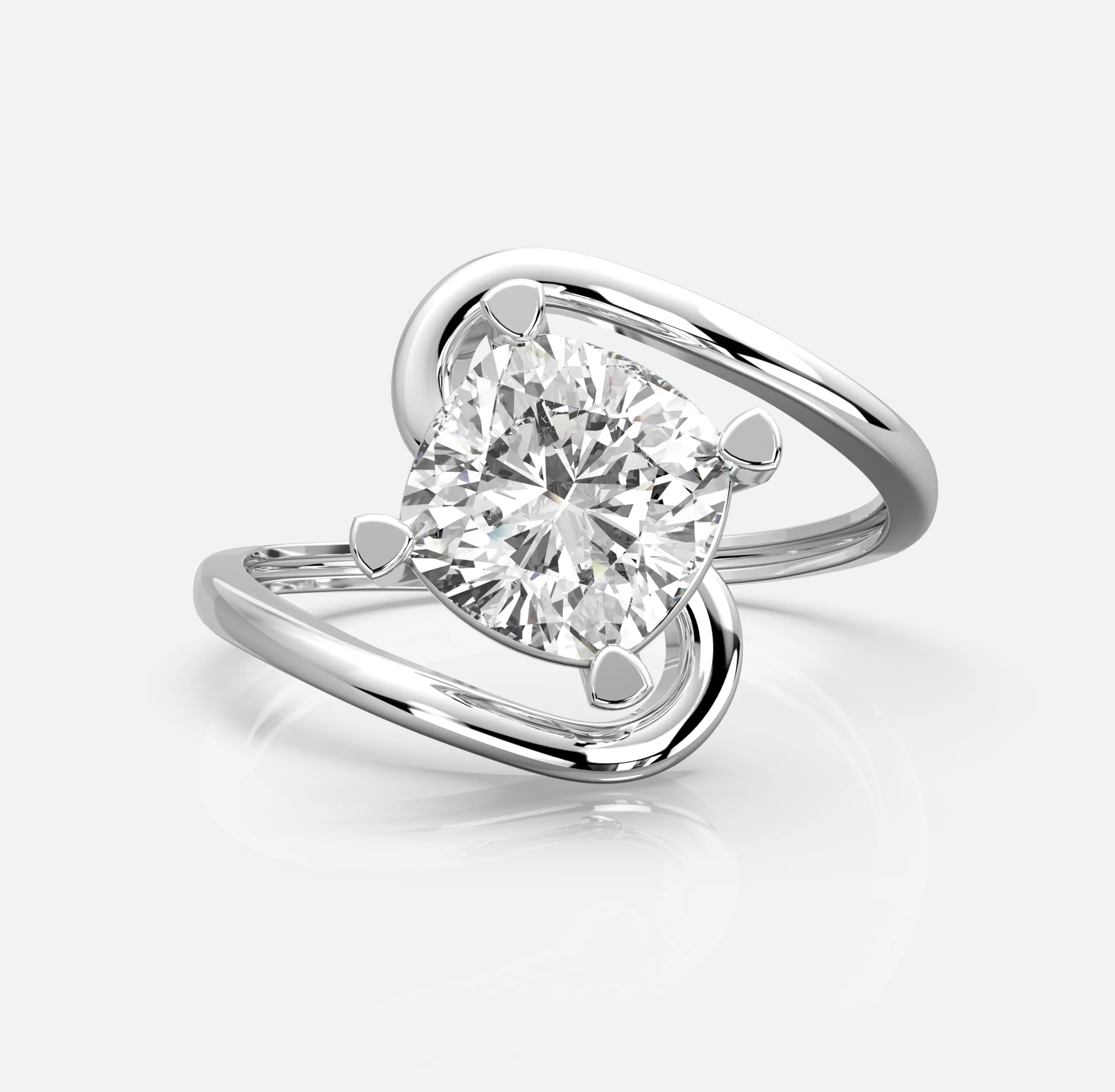 Lustre Cushion Ring