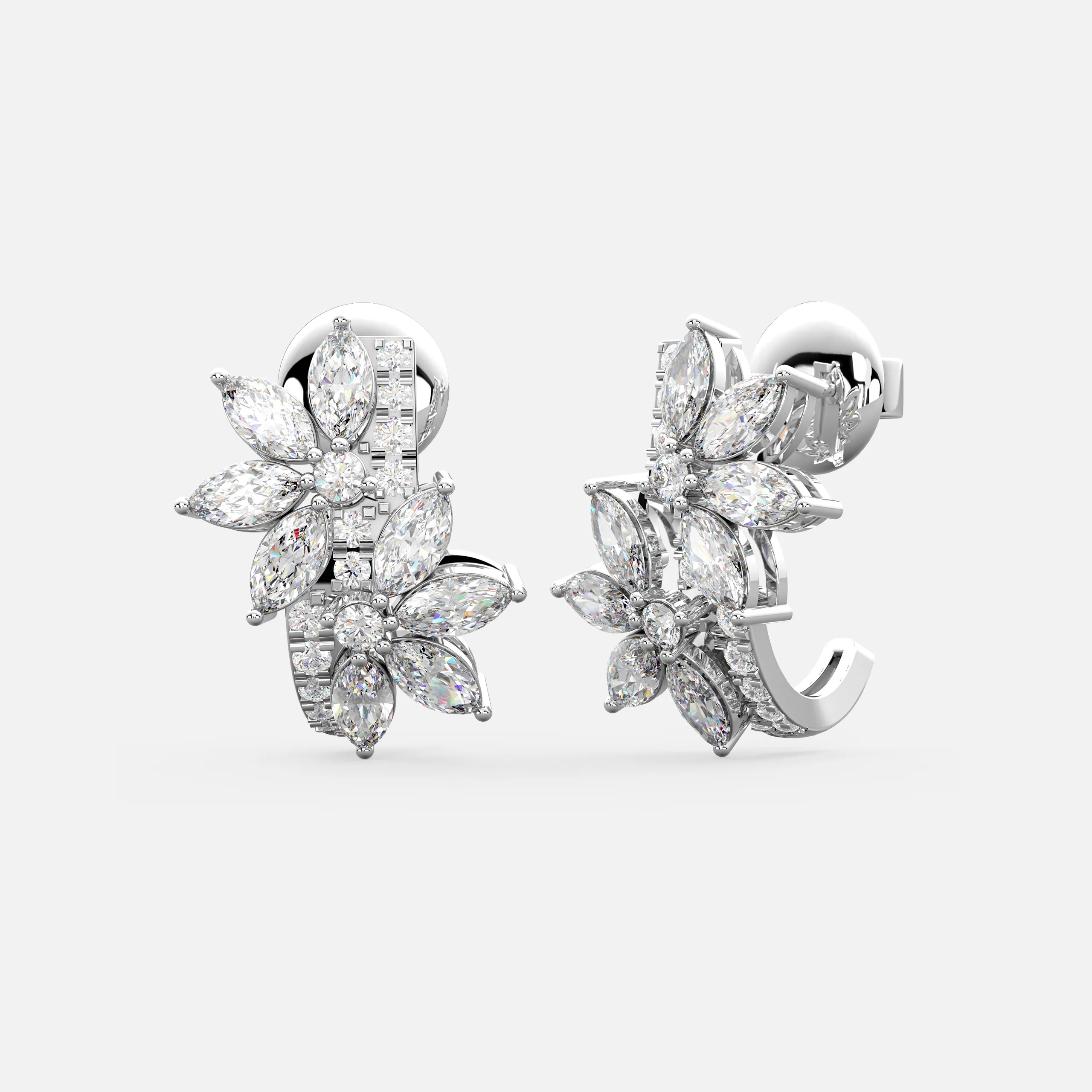 Sunburst Floral Earrings