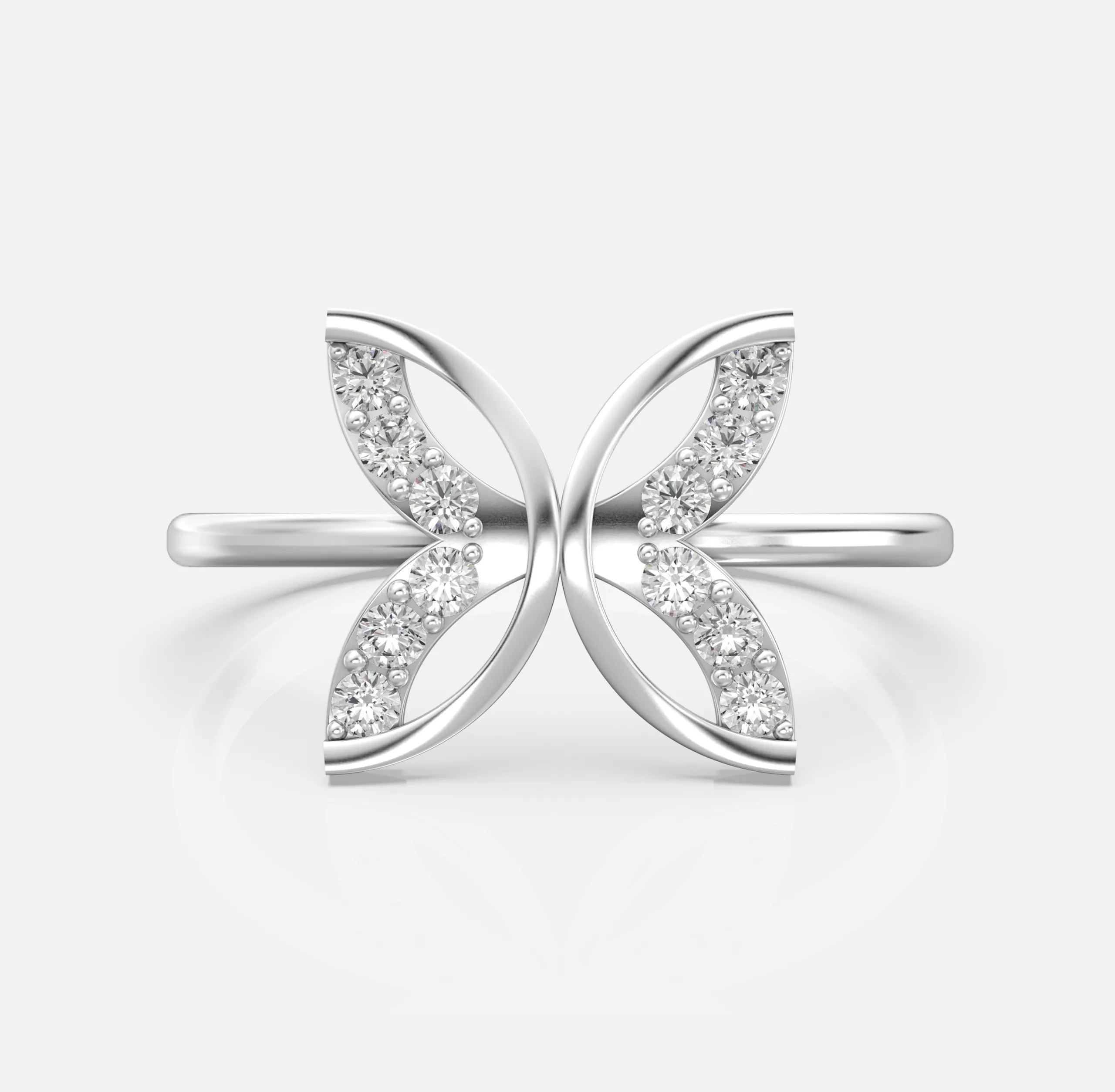 Butterfly Diamond Ring