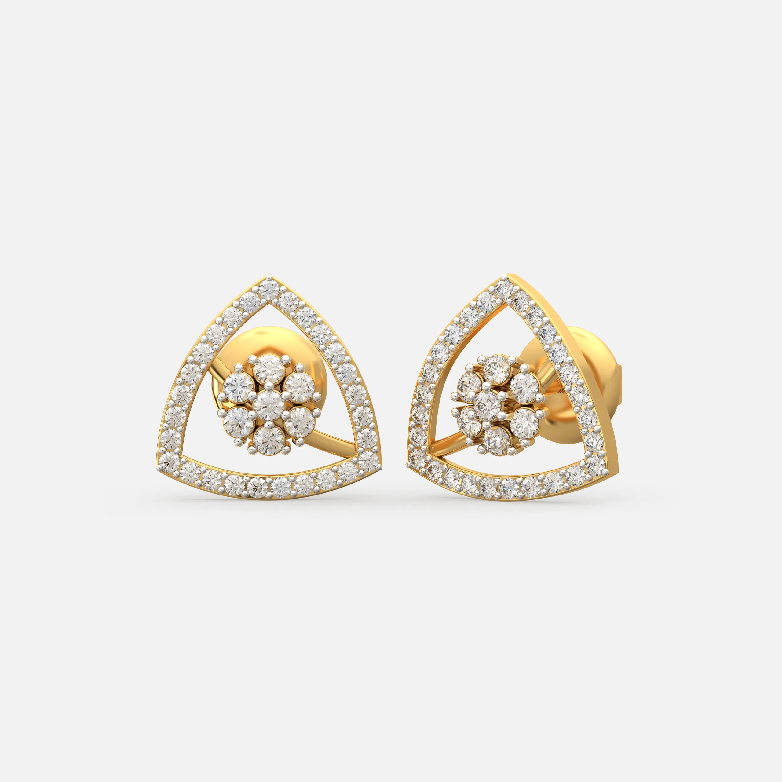 Diamond Bloom Frame Studs