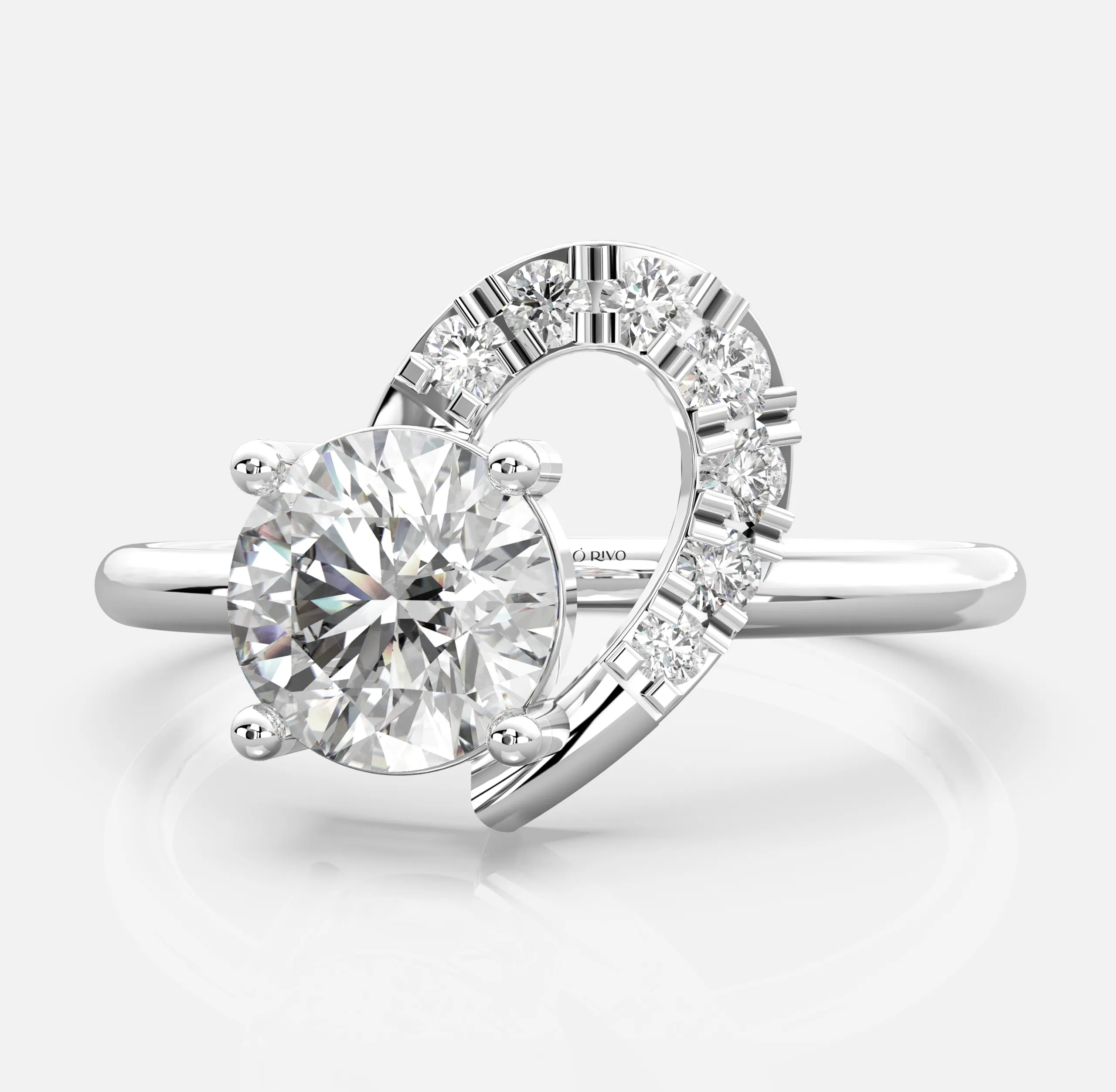 Eterna Swirl Diamond Ring
