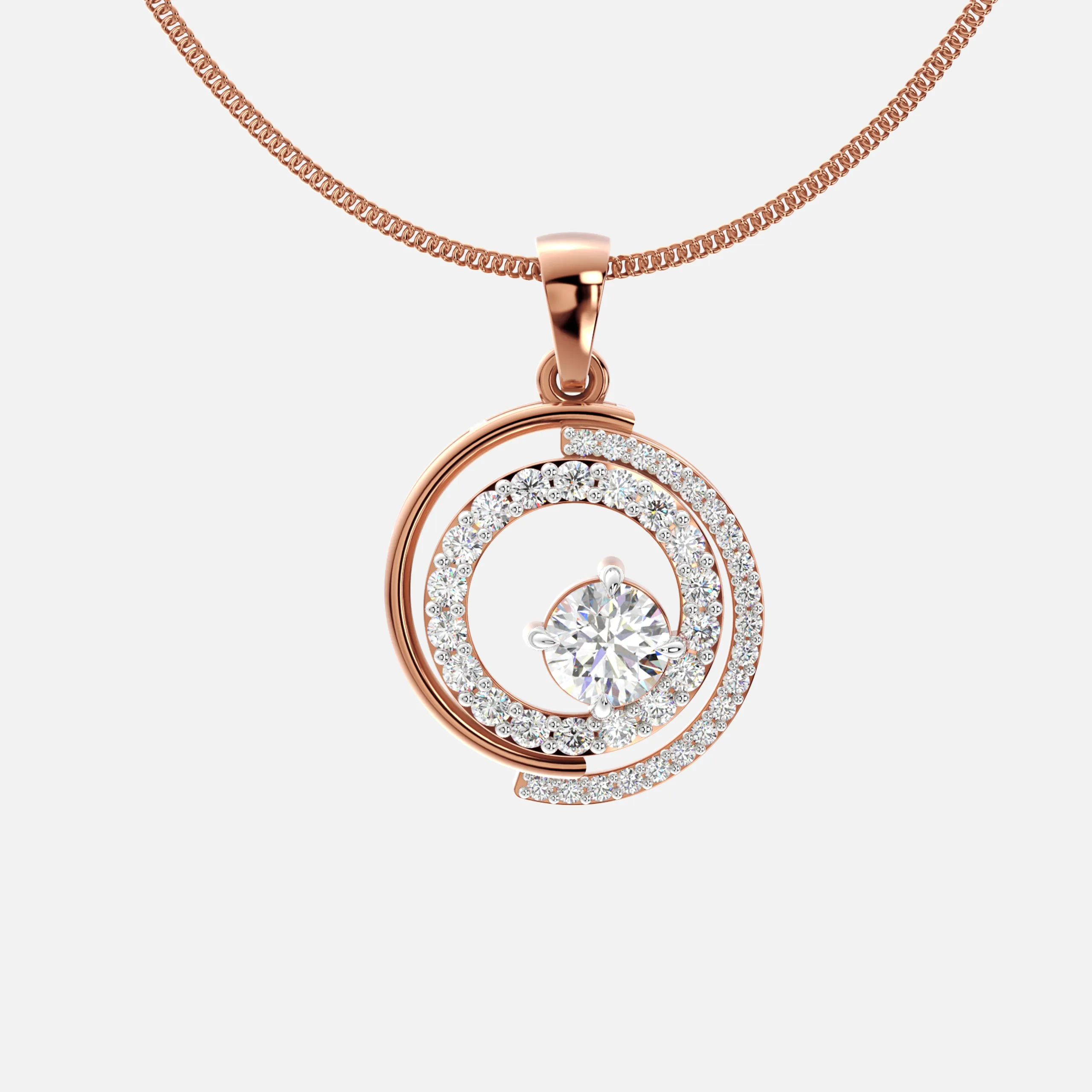 Celestial Orbit Diamond Pendant