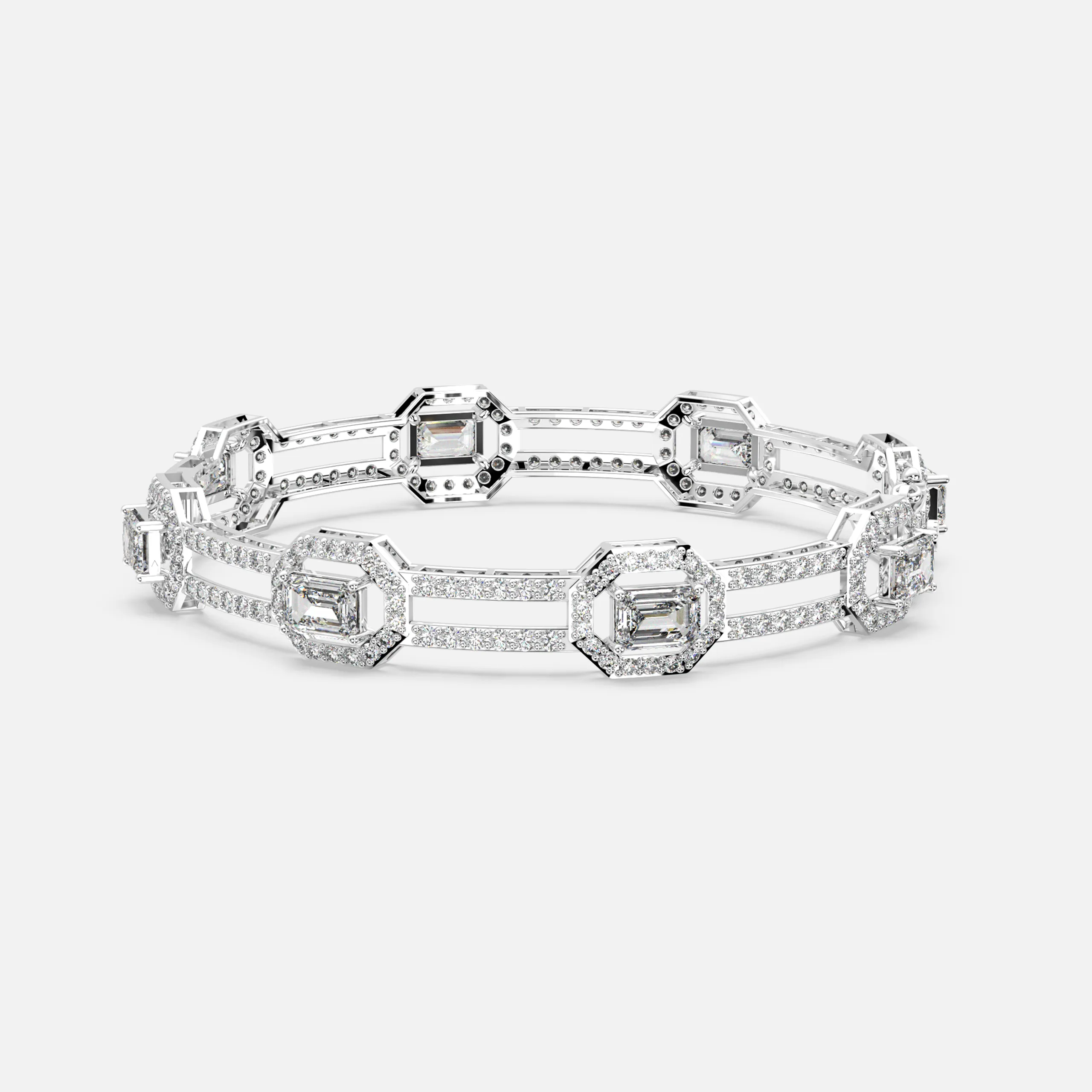 Modern Emerald Bracelet