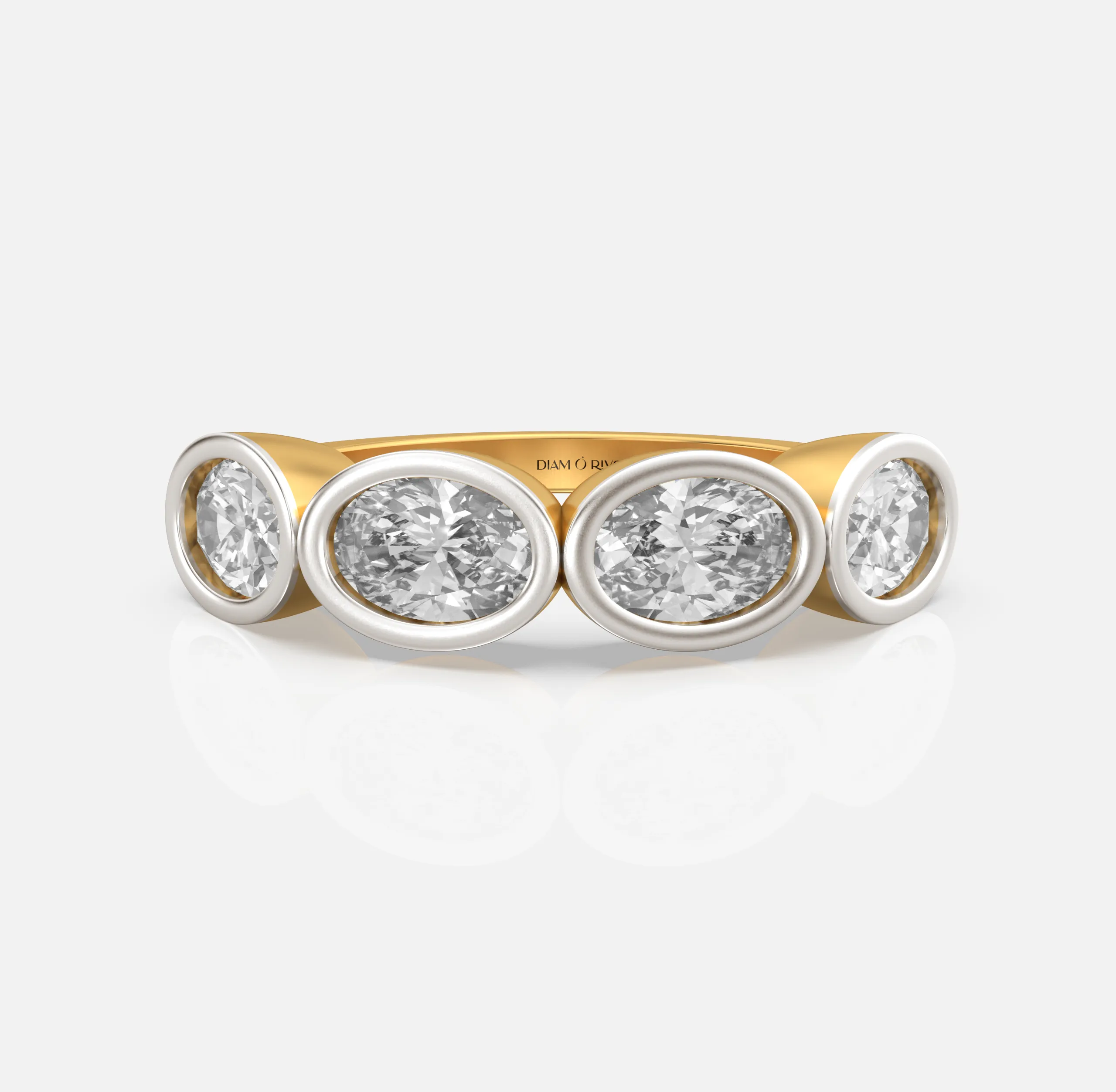 Oval Bezel Diamond Ring