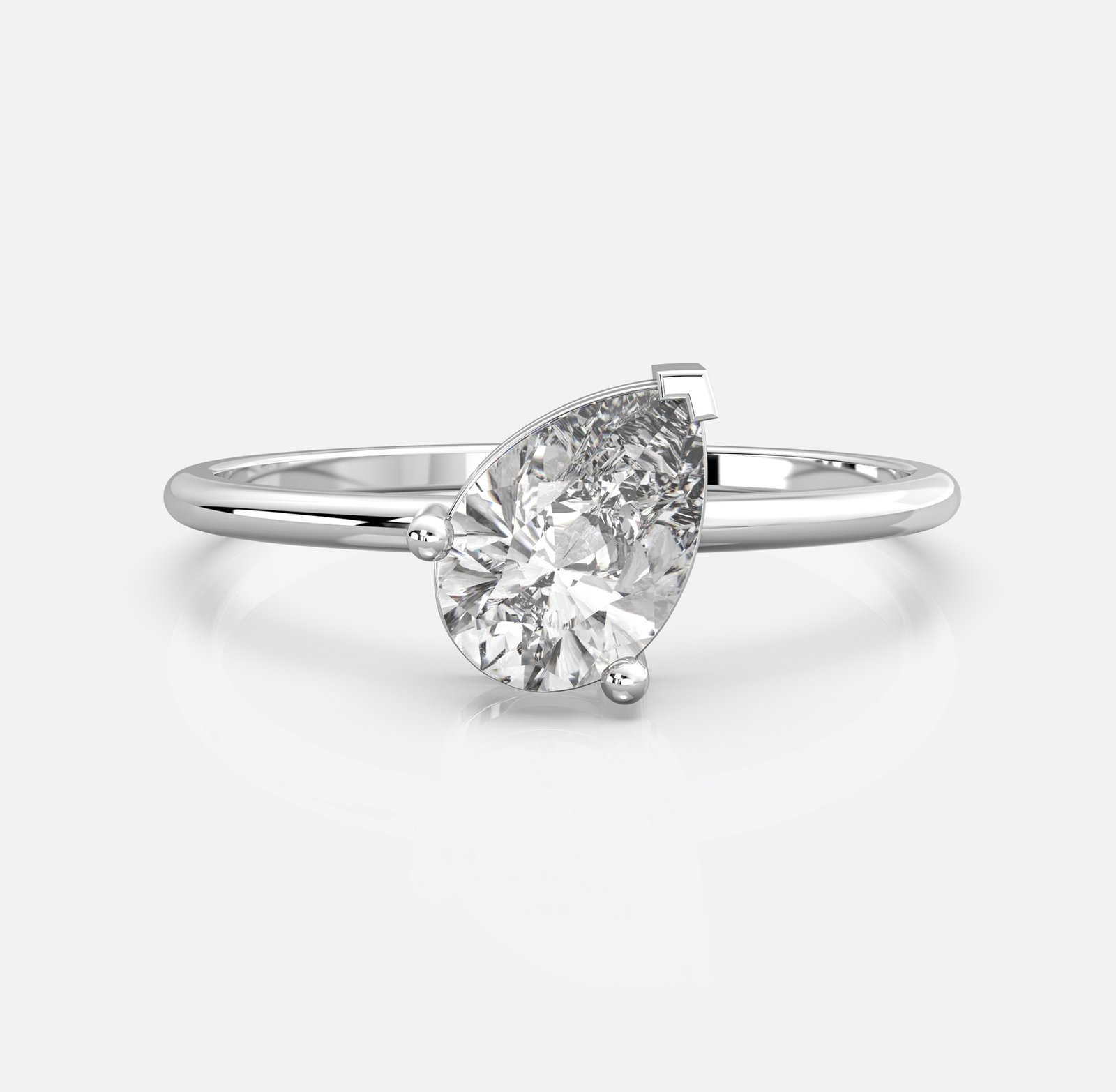 Luna Pear Diamond Ring