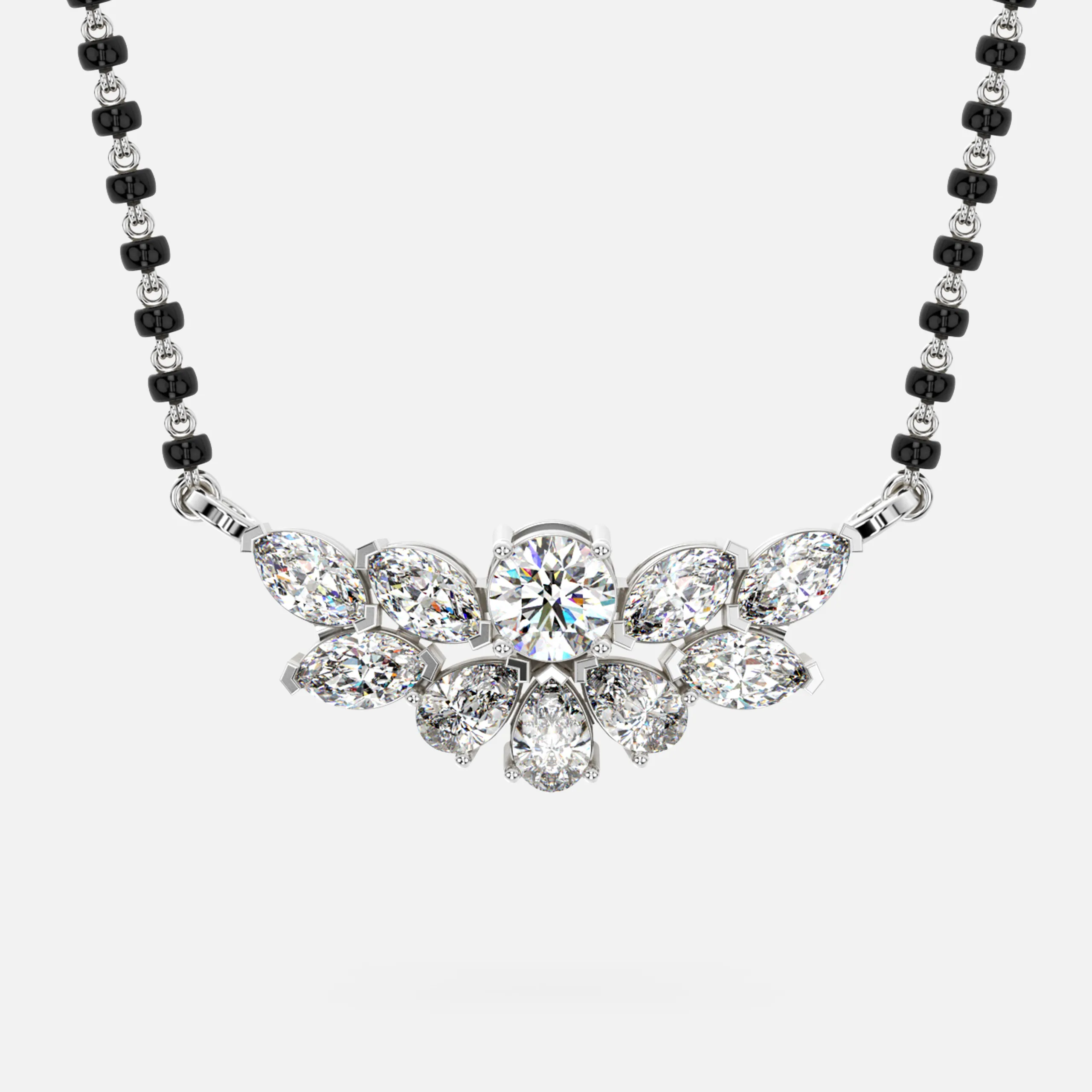Radiant Petal Diamond Mangalsutra