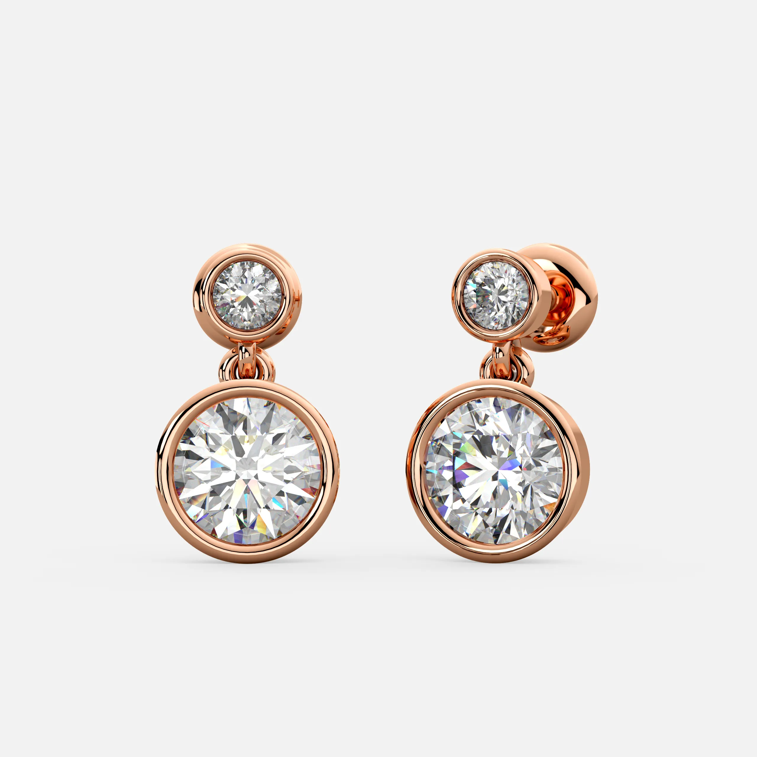 Classic Halo Diamond Earrings