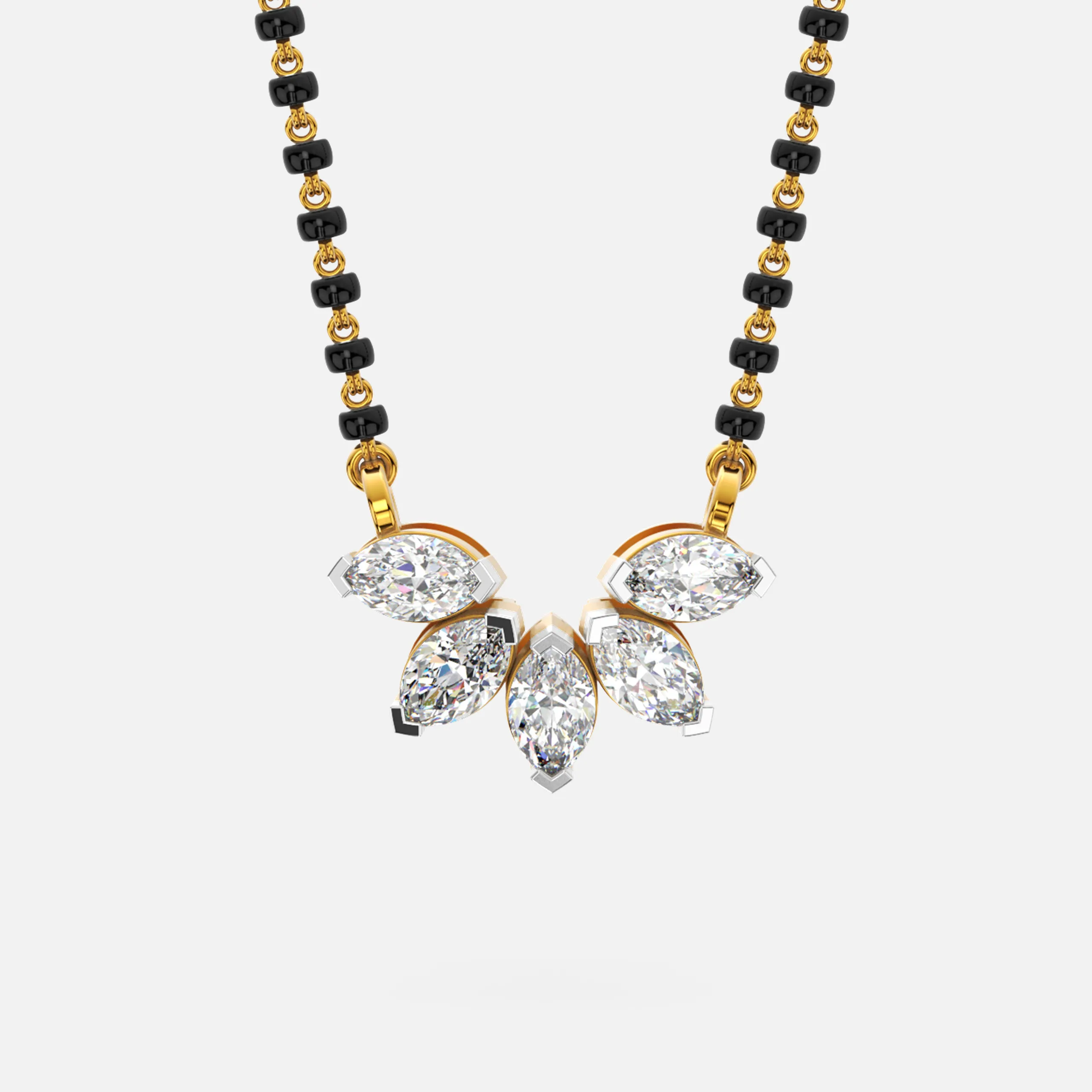 Petaline Glow Diamond Mangalsutra