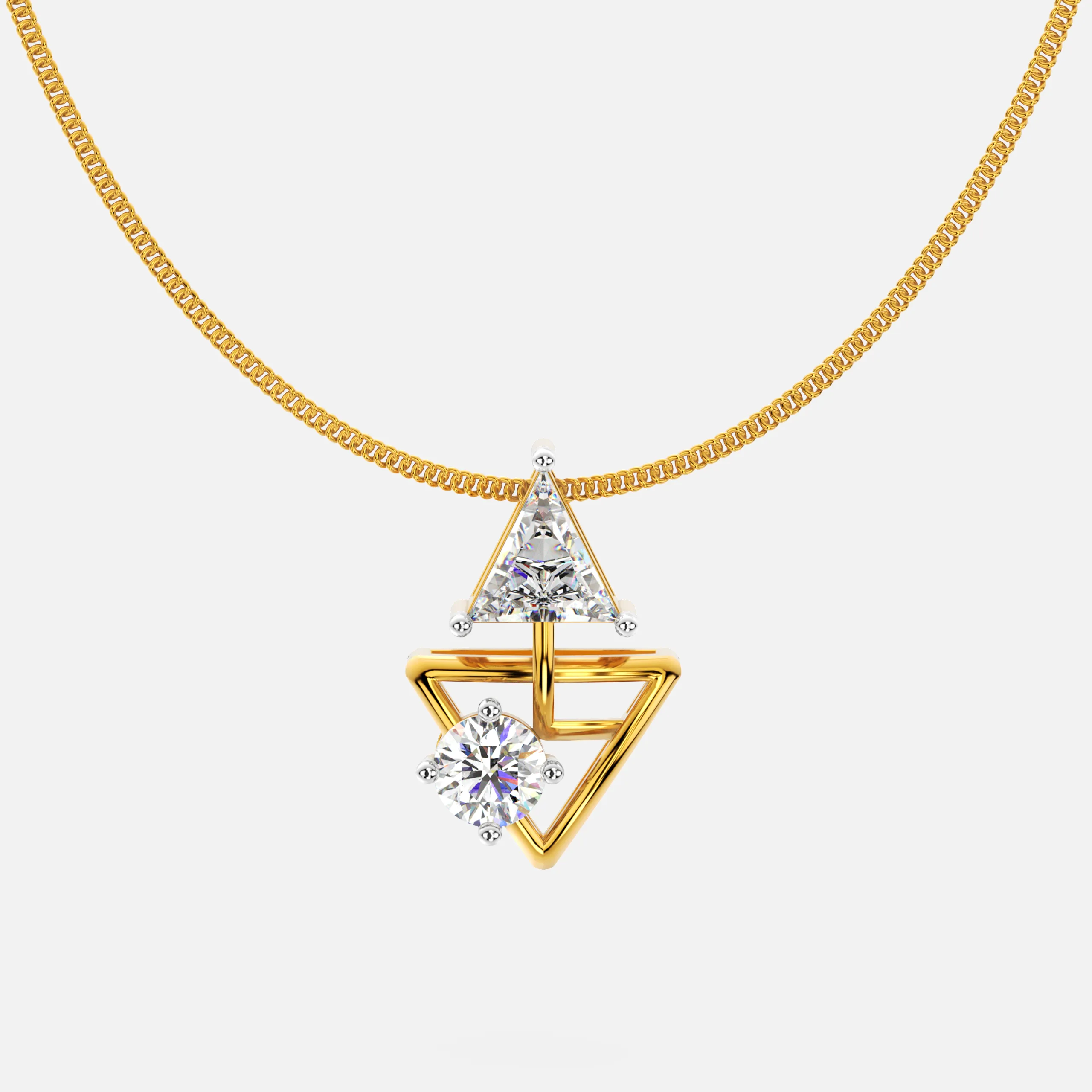 Celestial Flow Diamond Pendant