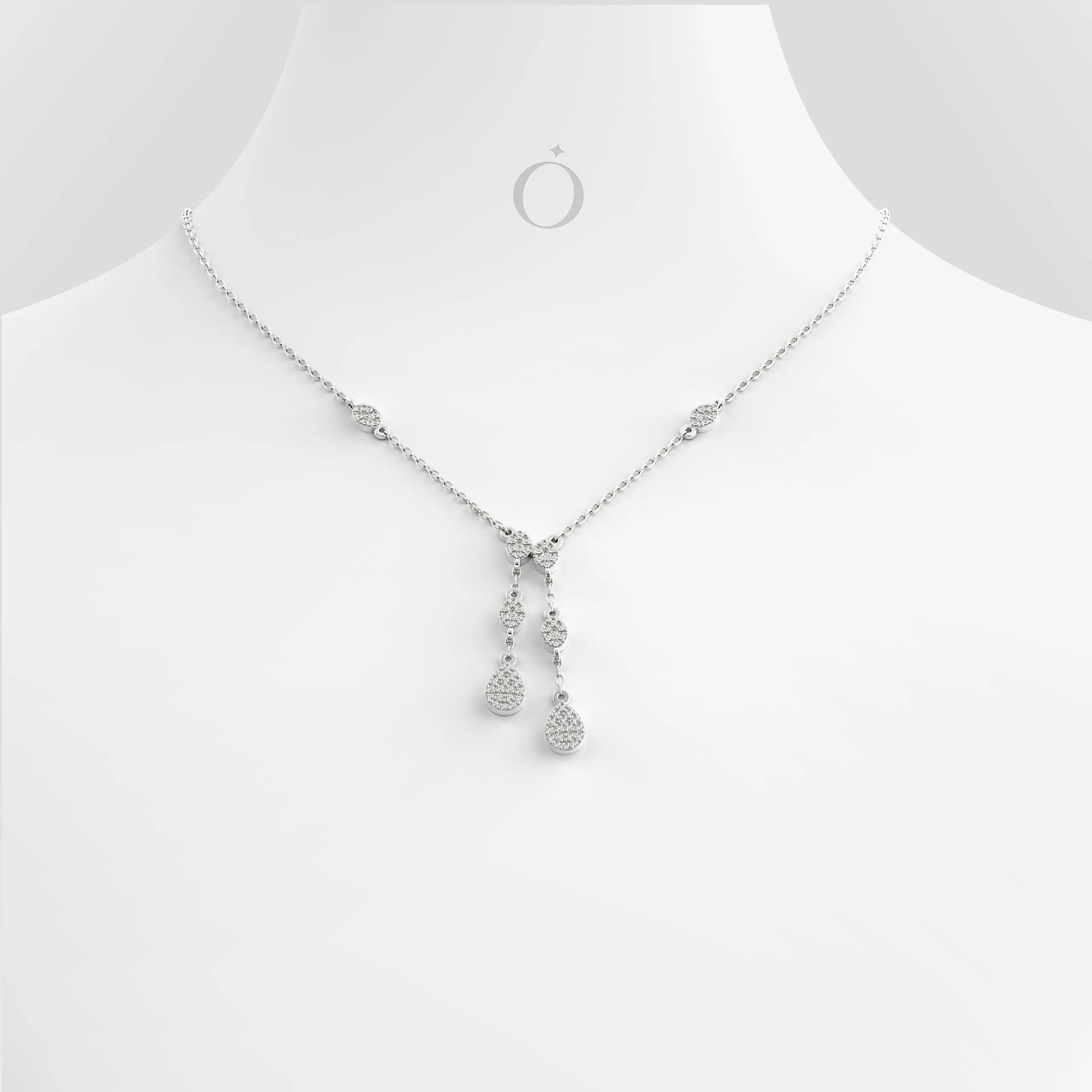 Luneria Drop Diamond Necklace