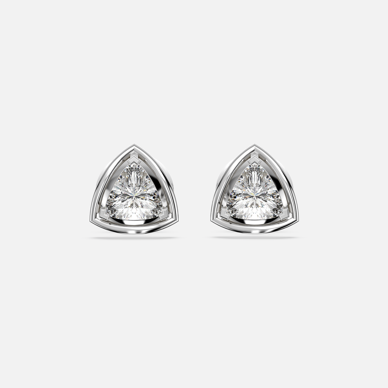 Radiant Shield Diamond Earring