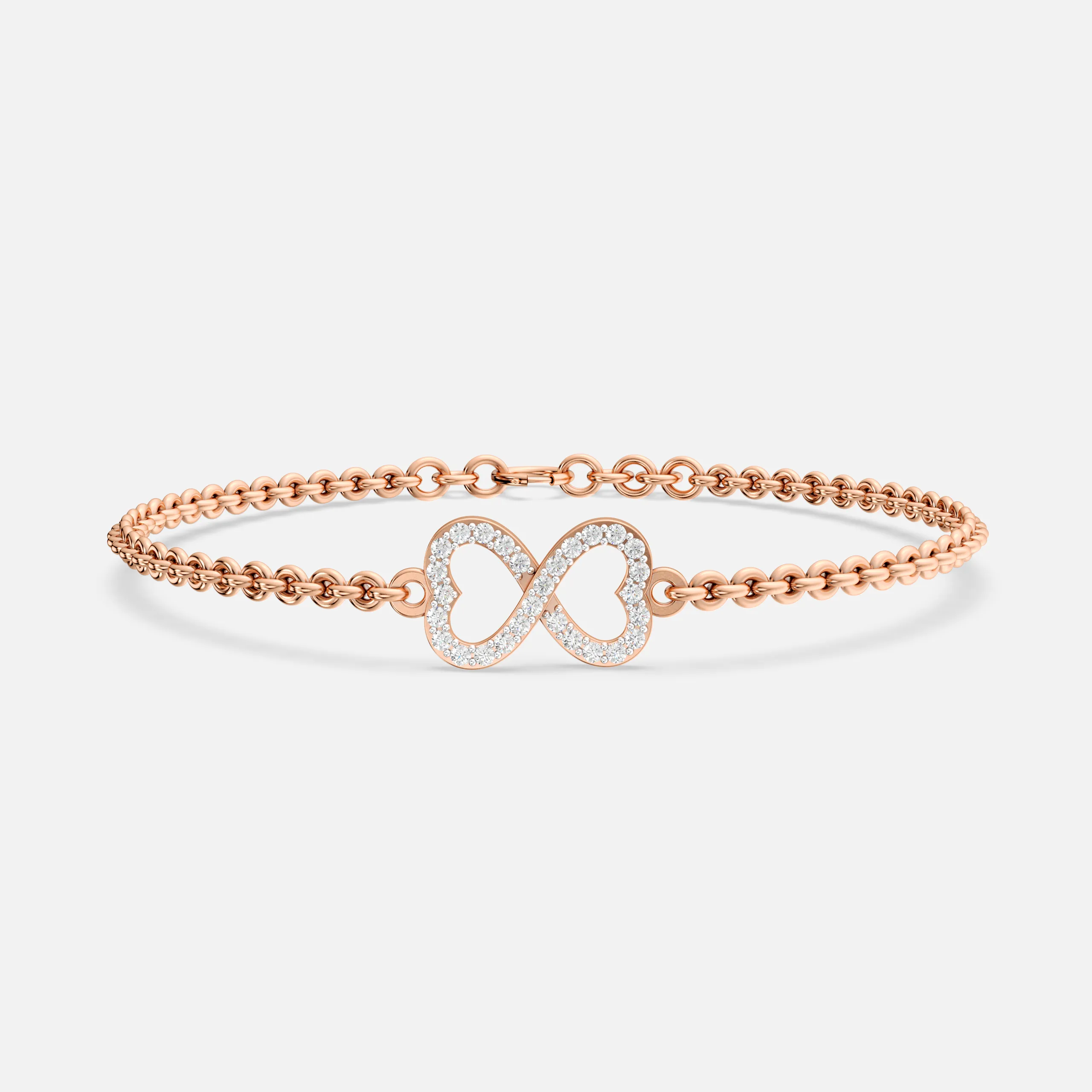 Infinity Twin Diamond Bracelet