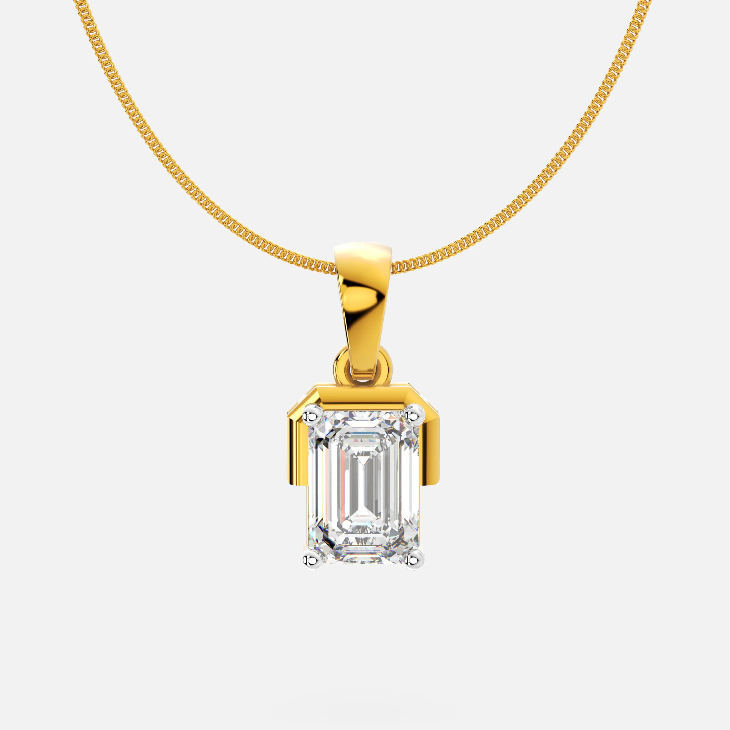 Emerald Frame Pendant