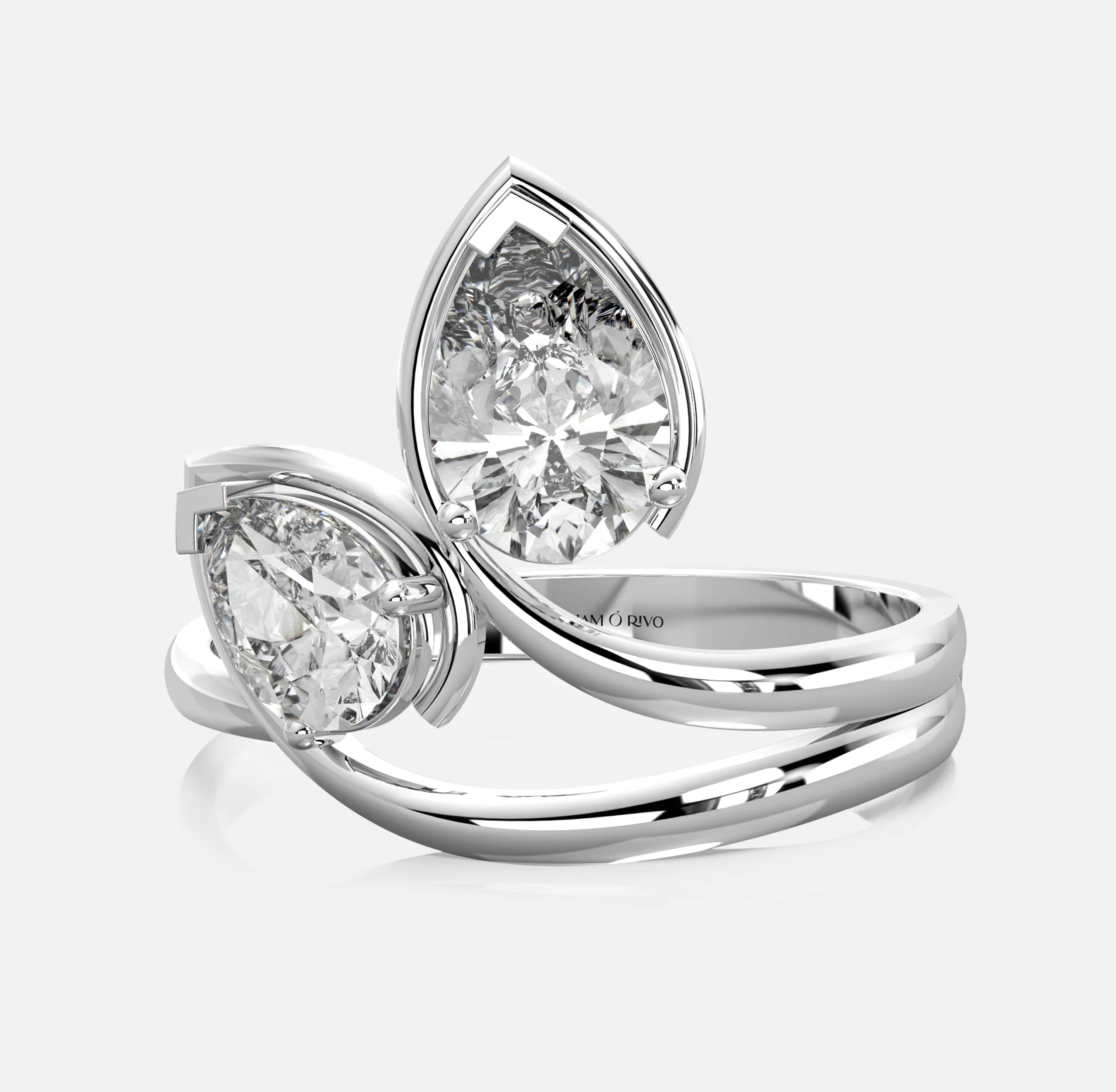Twisting Vine Diamond Ring