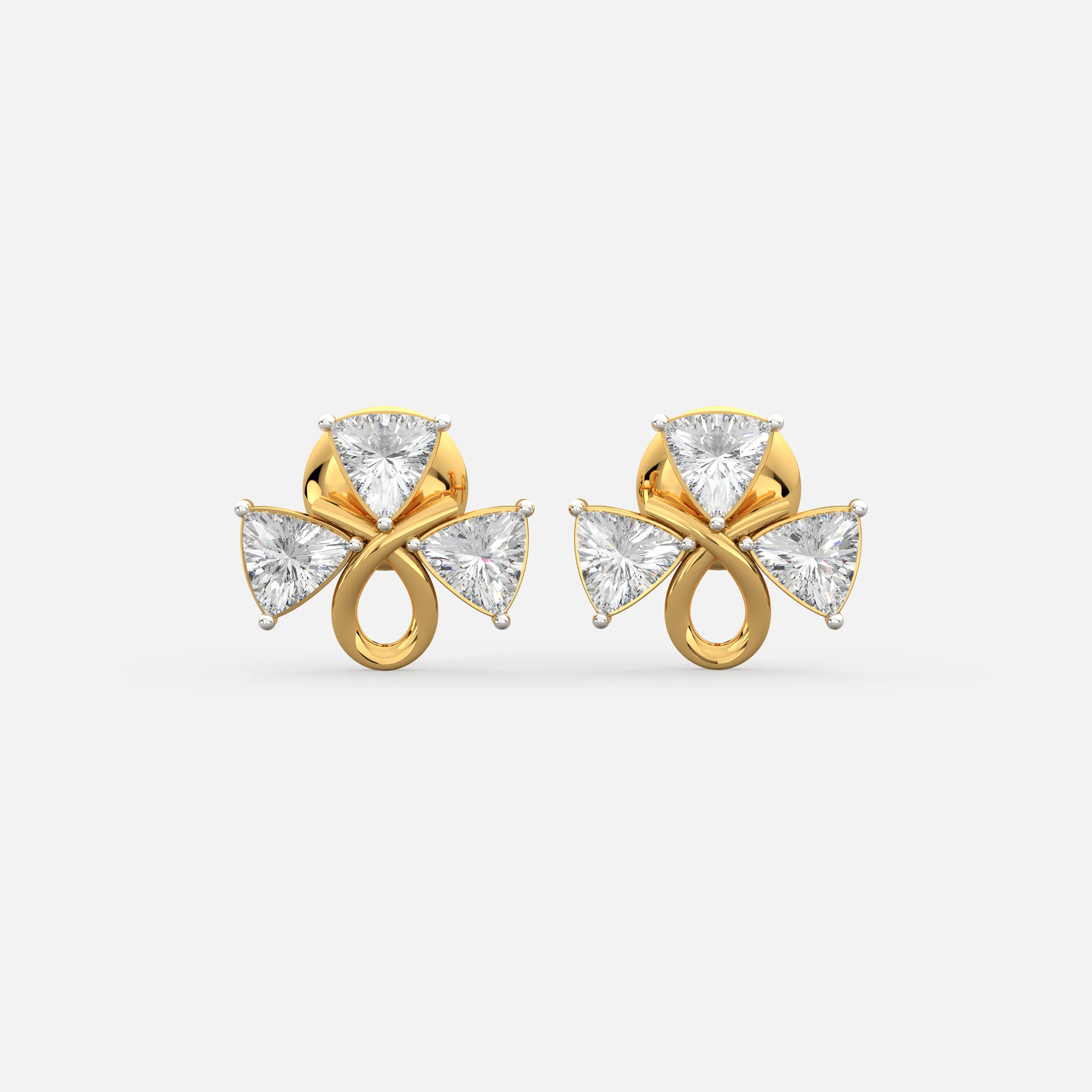 Petal Loop Diamond Earrings
