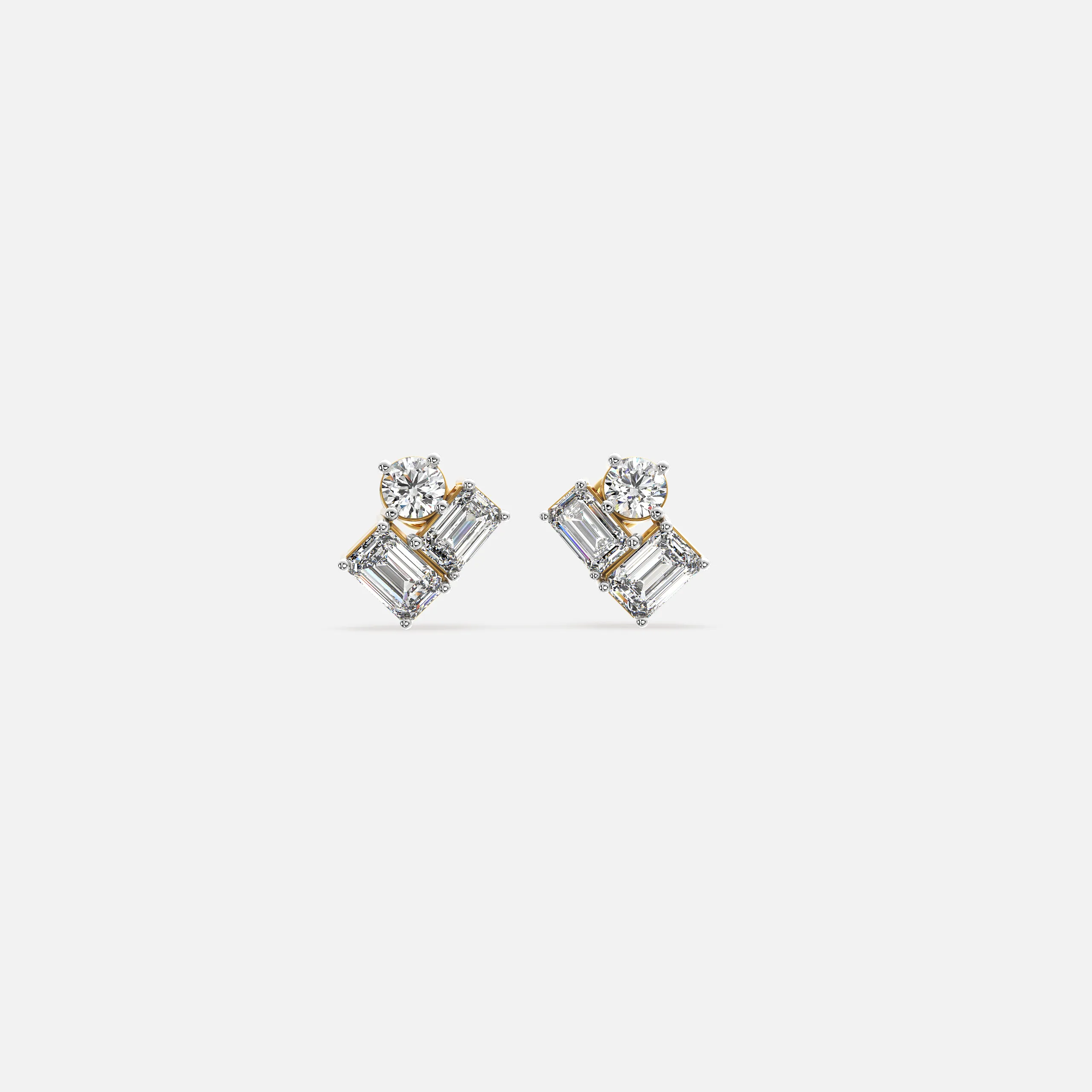 Trio Flair Diamond Earrings