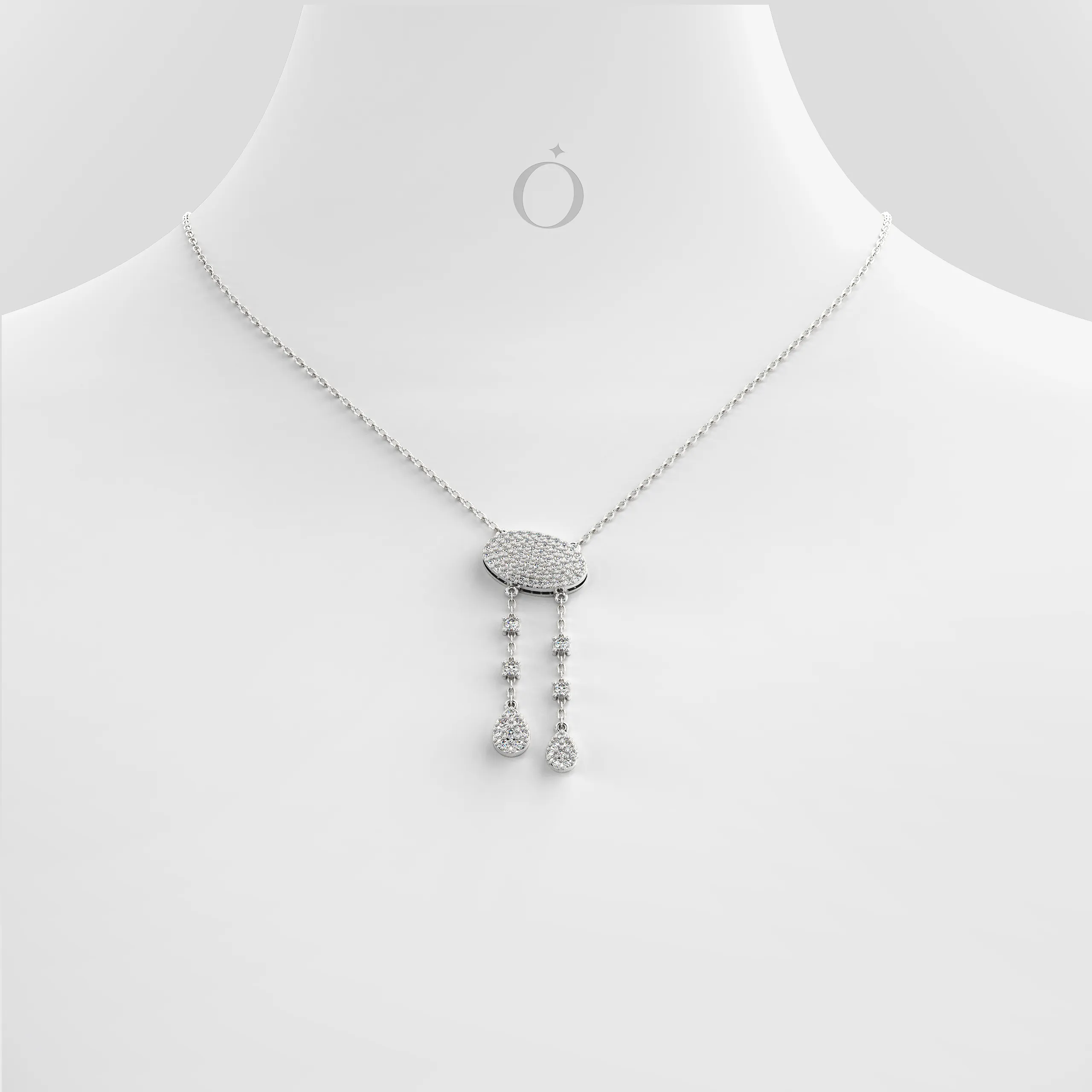 Dainty Diamond Tassel Necklace