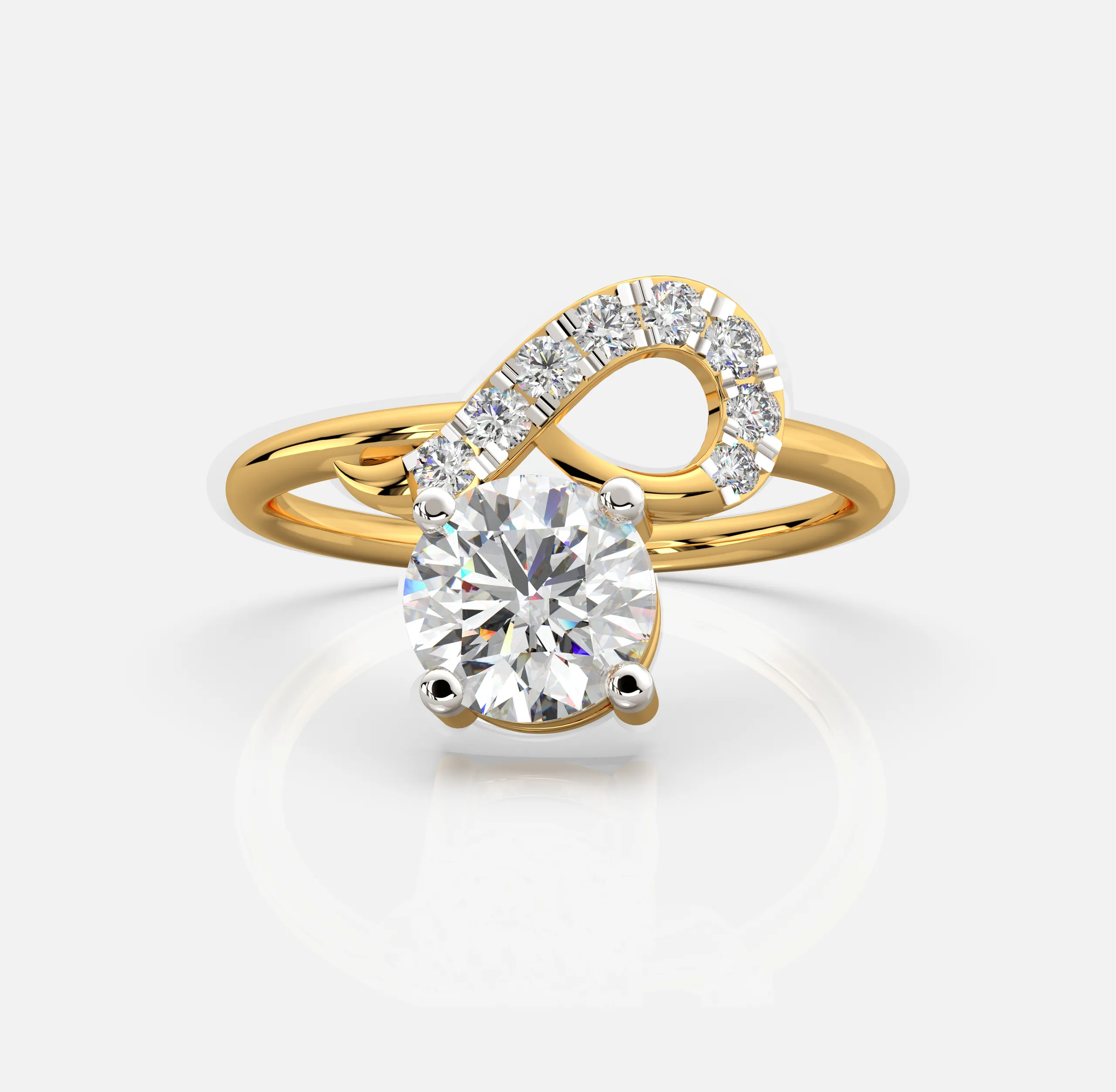 Twilight Loop Diamond Ring