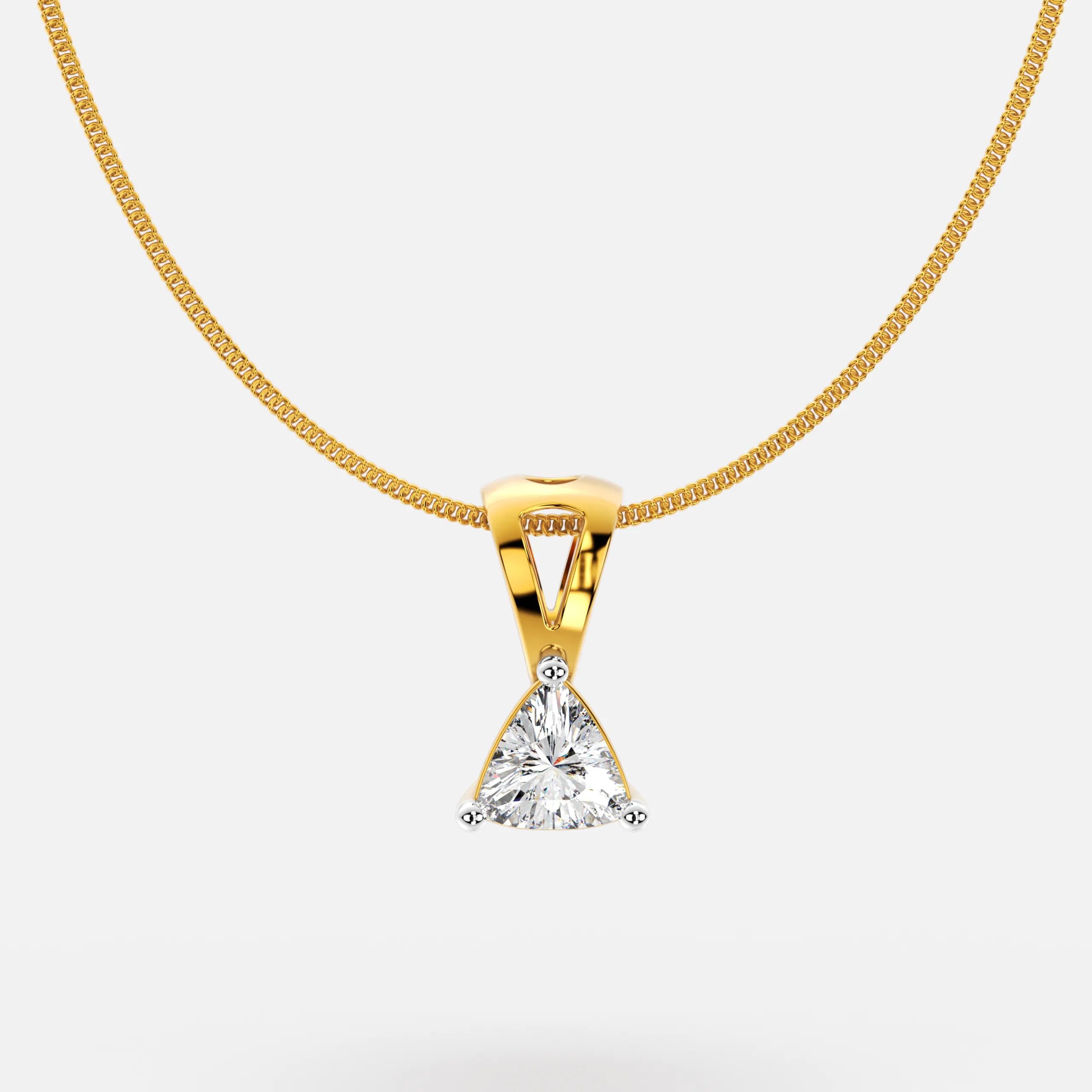 Trillion Bloom Diamond Pendant