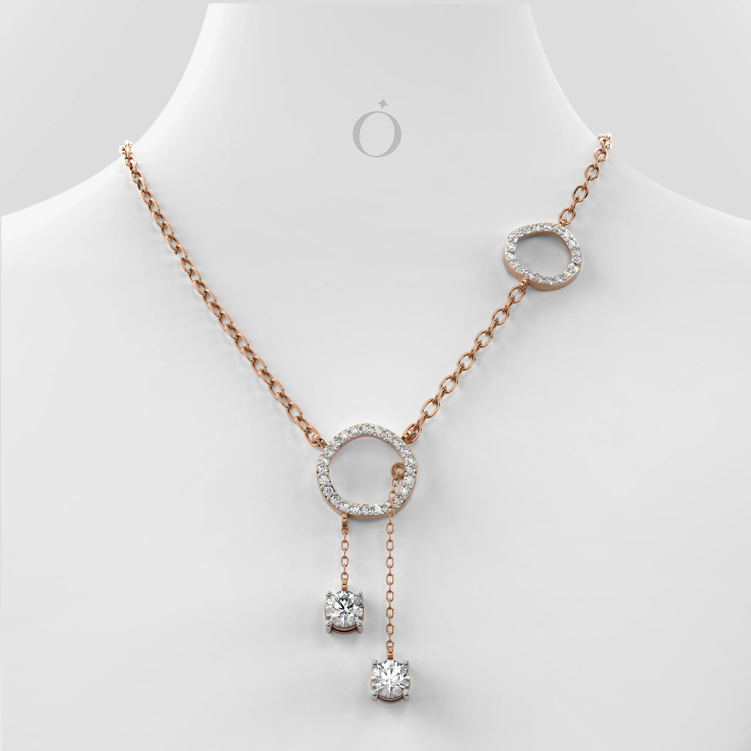 Celestara Drop Diamond Necklace