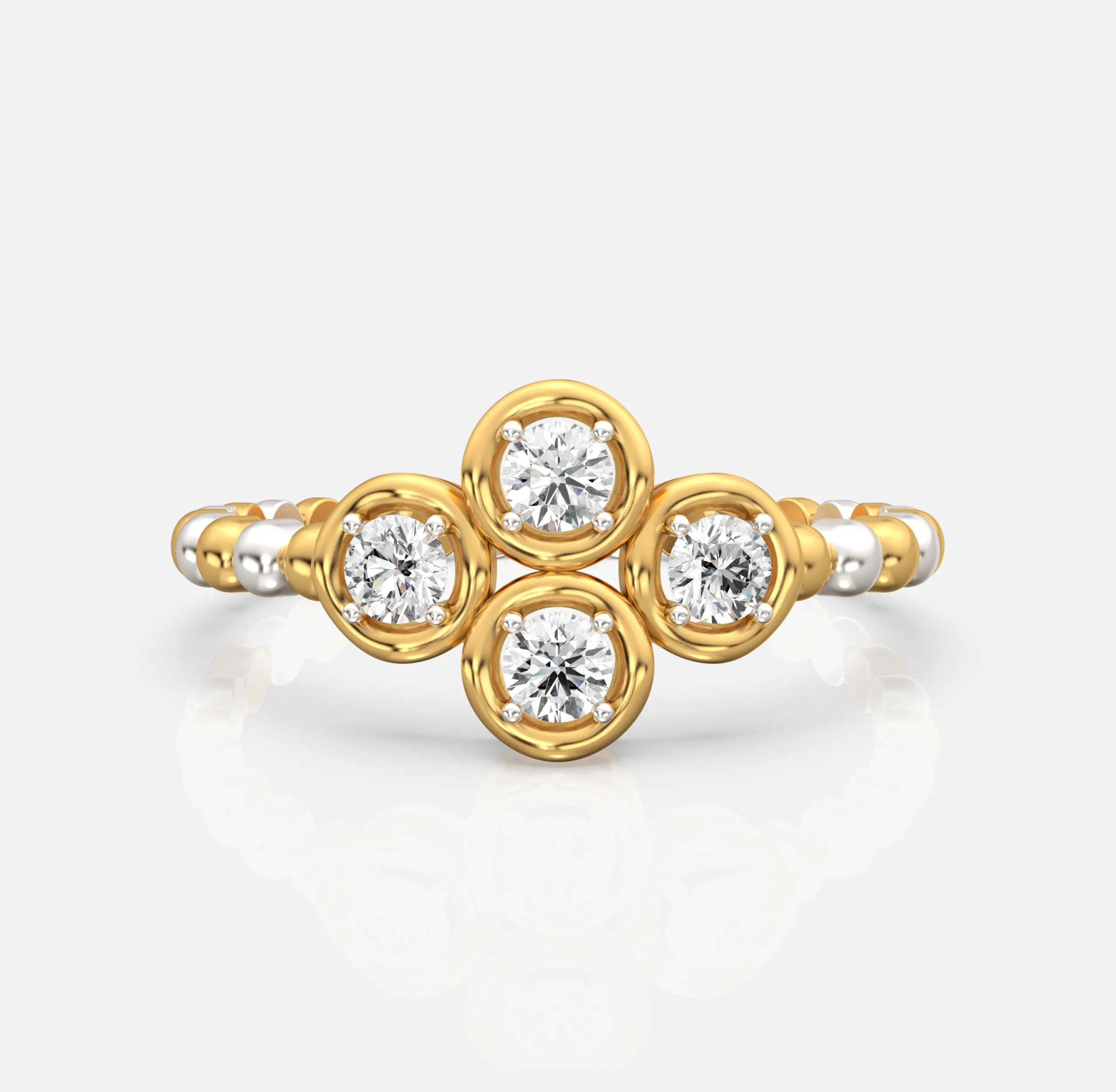 Quad Glow Diamond Ring