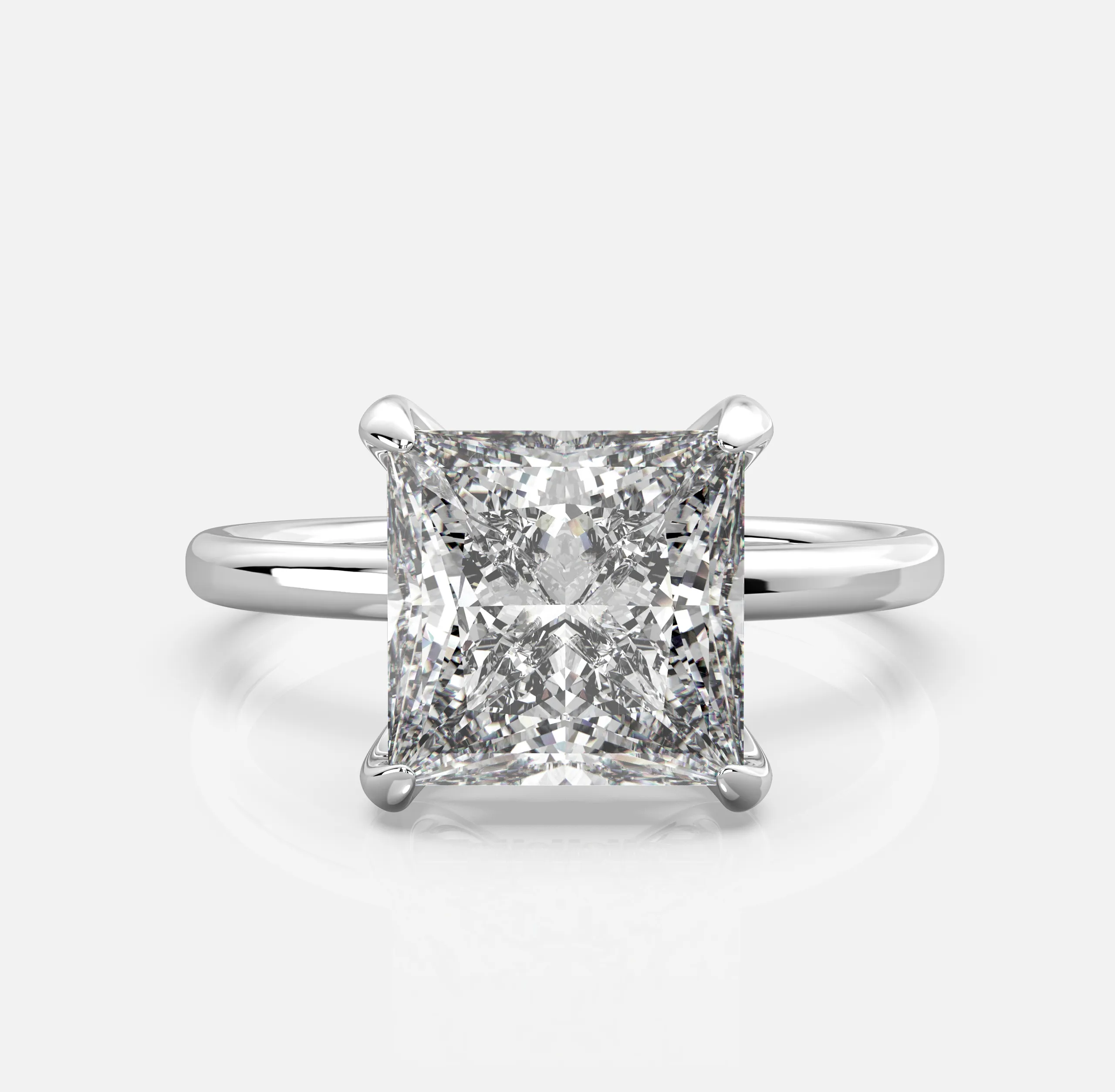 Princess Solitaire Ring