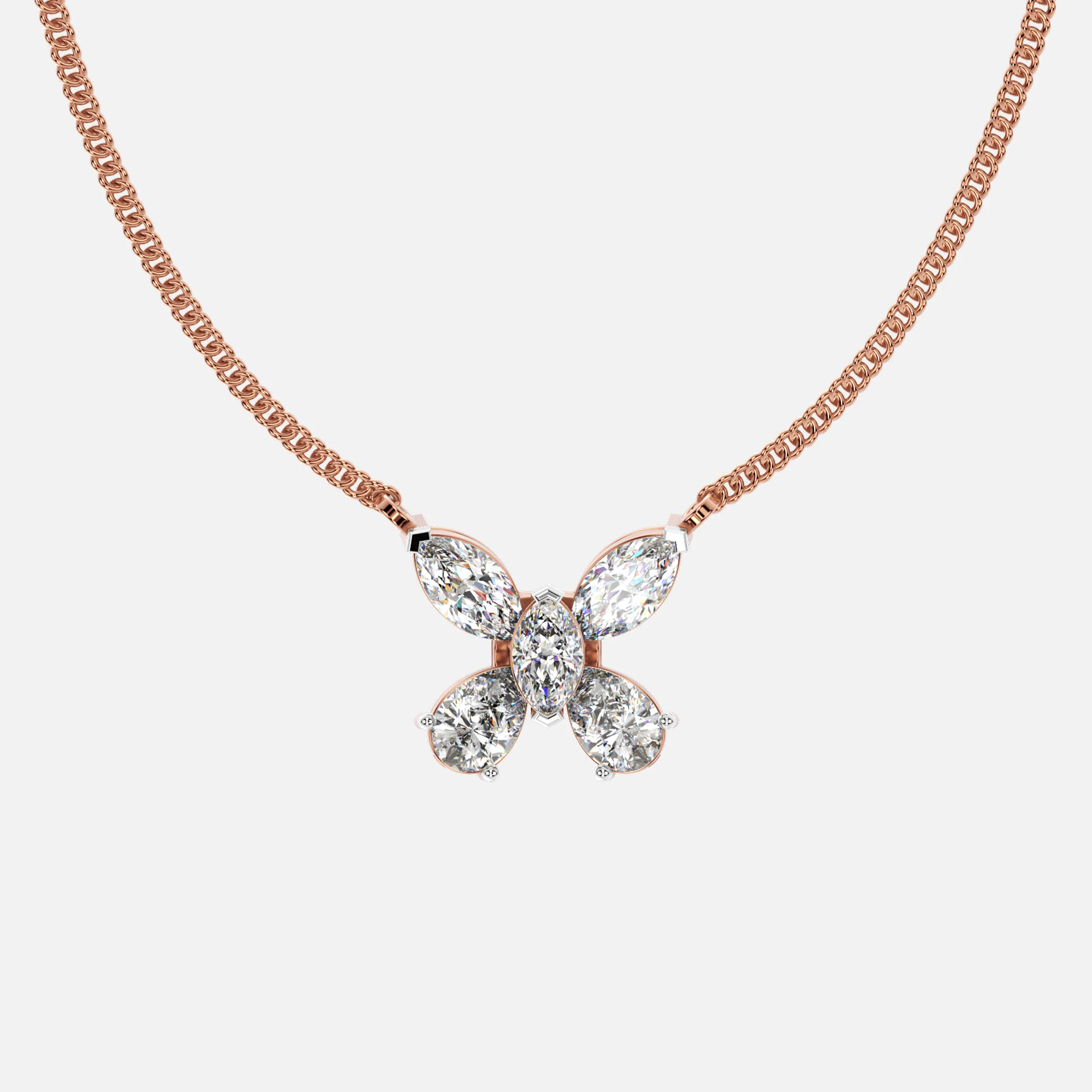 Diamond Butterfly Sparkle Pendant