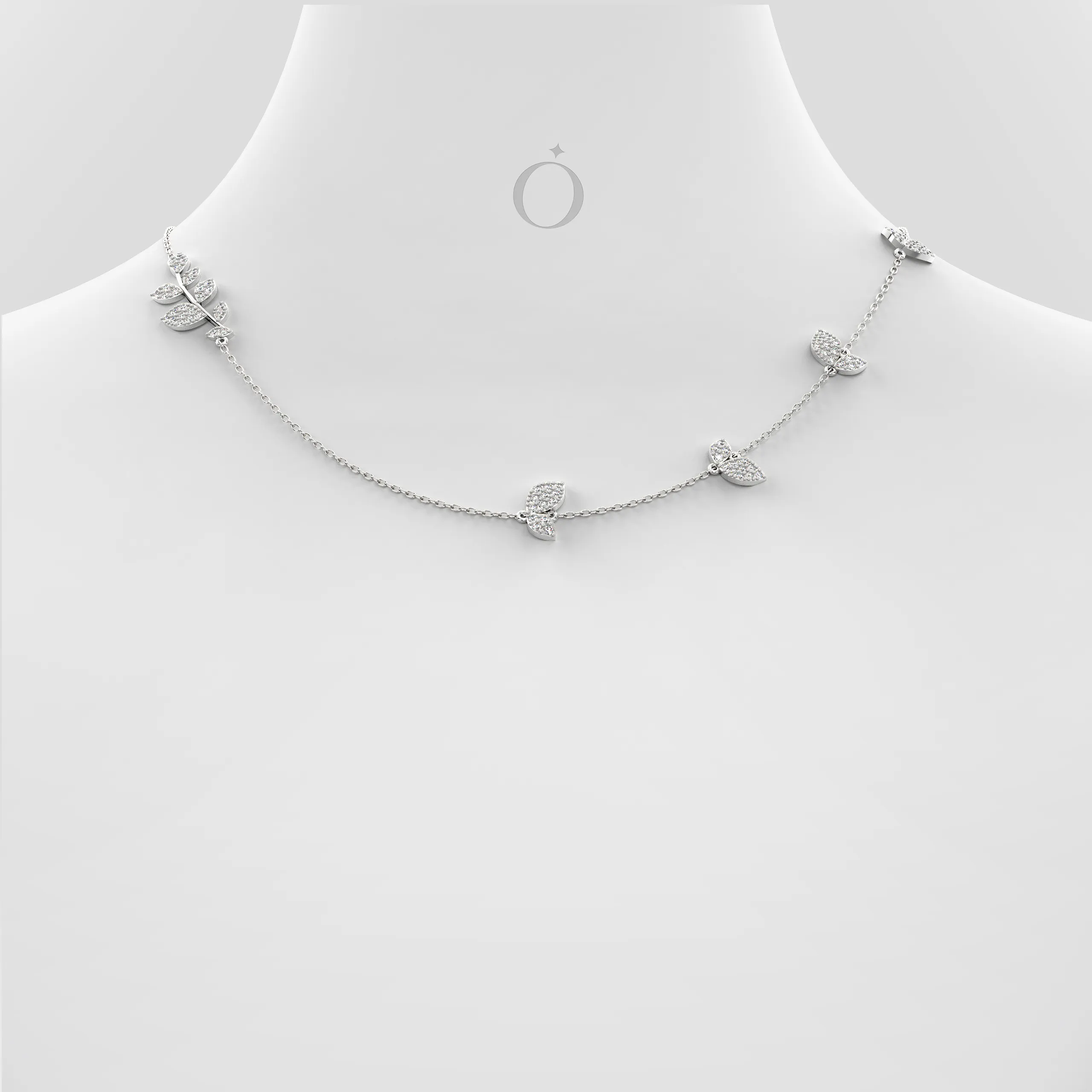 Fluttervine Diamond Necklace