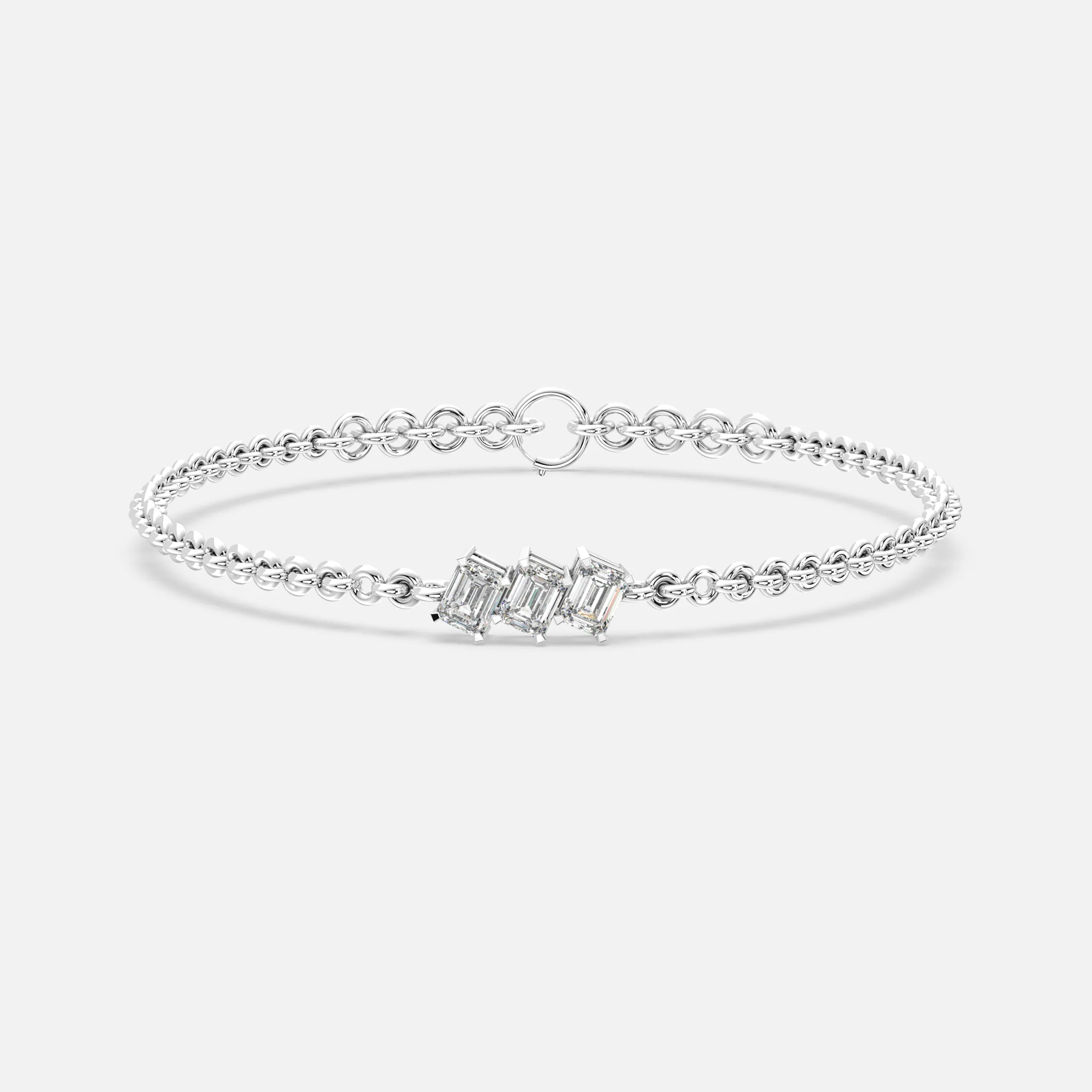 Trio Bar Diamond Bracelet