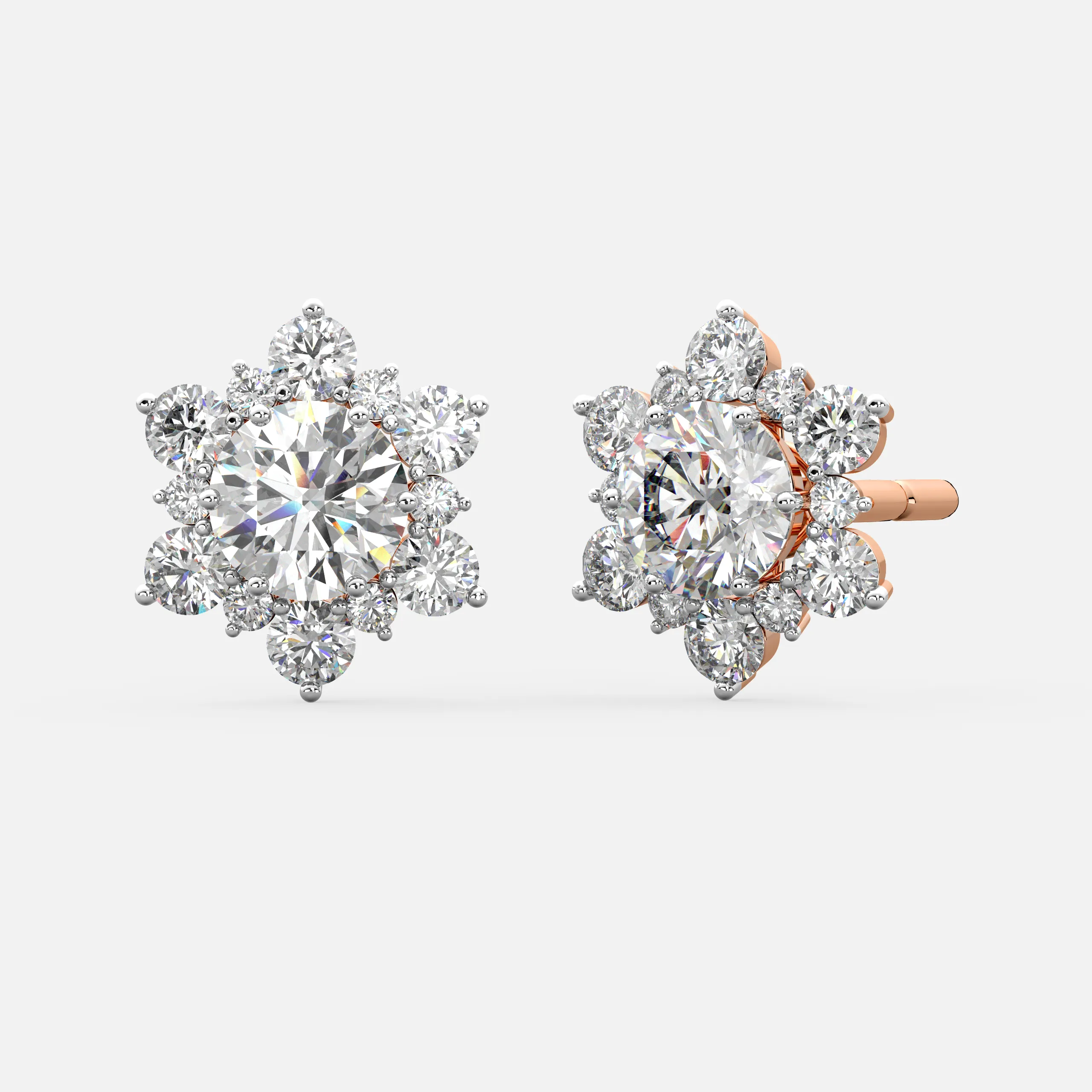 Bloom Diamond Stud Earrings