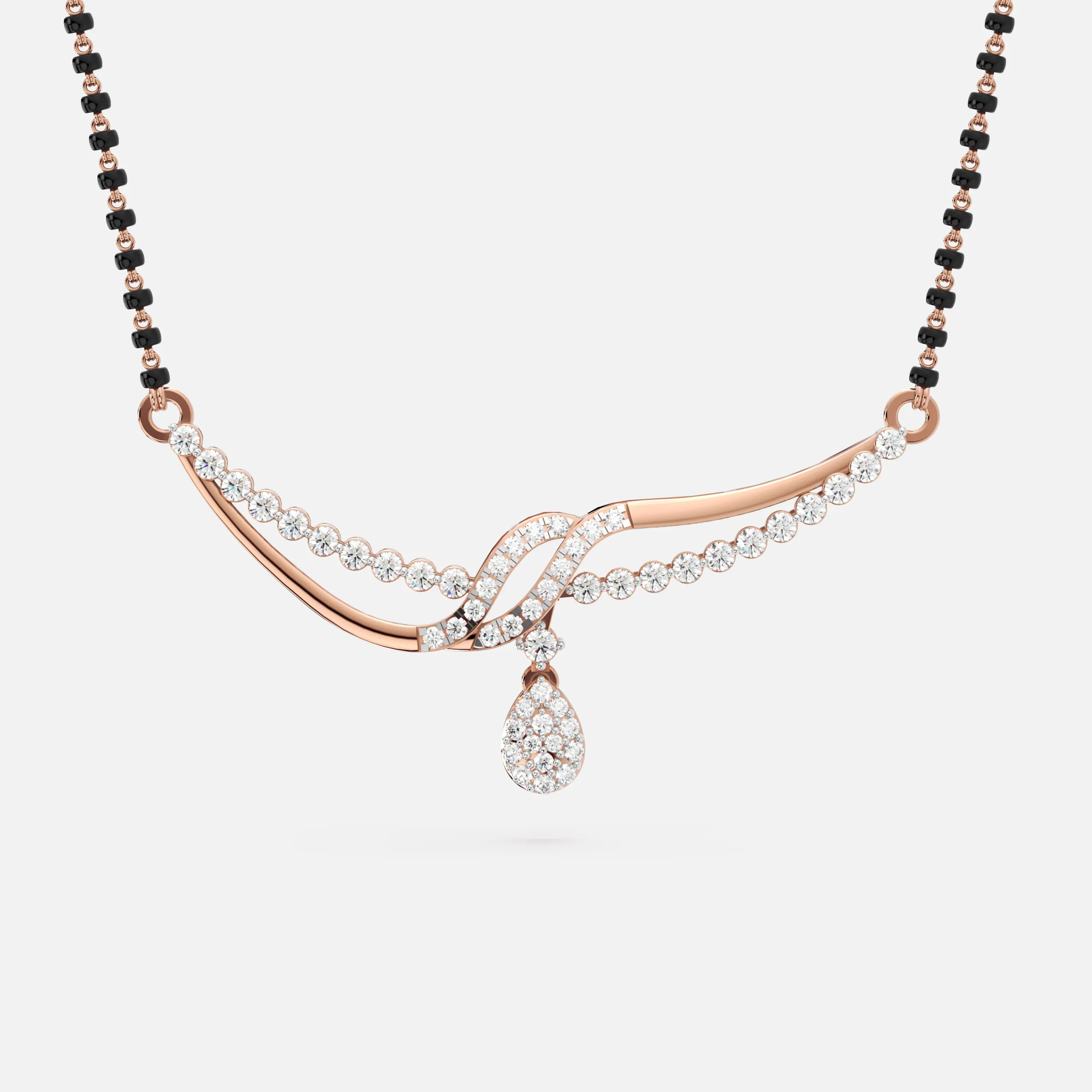Entwine Drop Diamond Mangalsutra