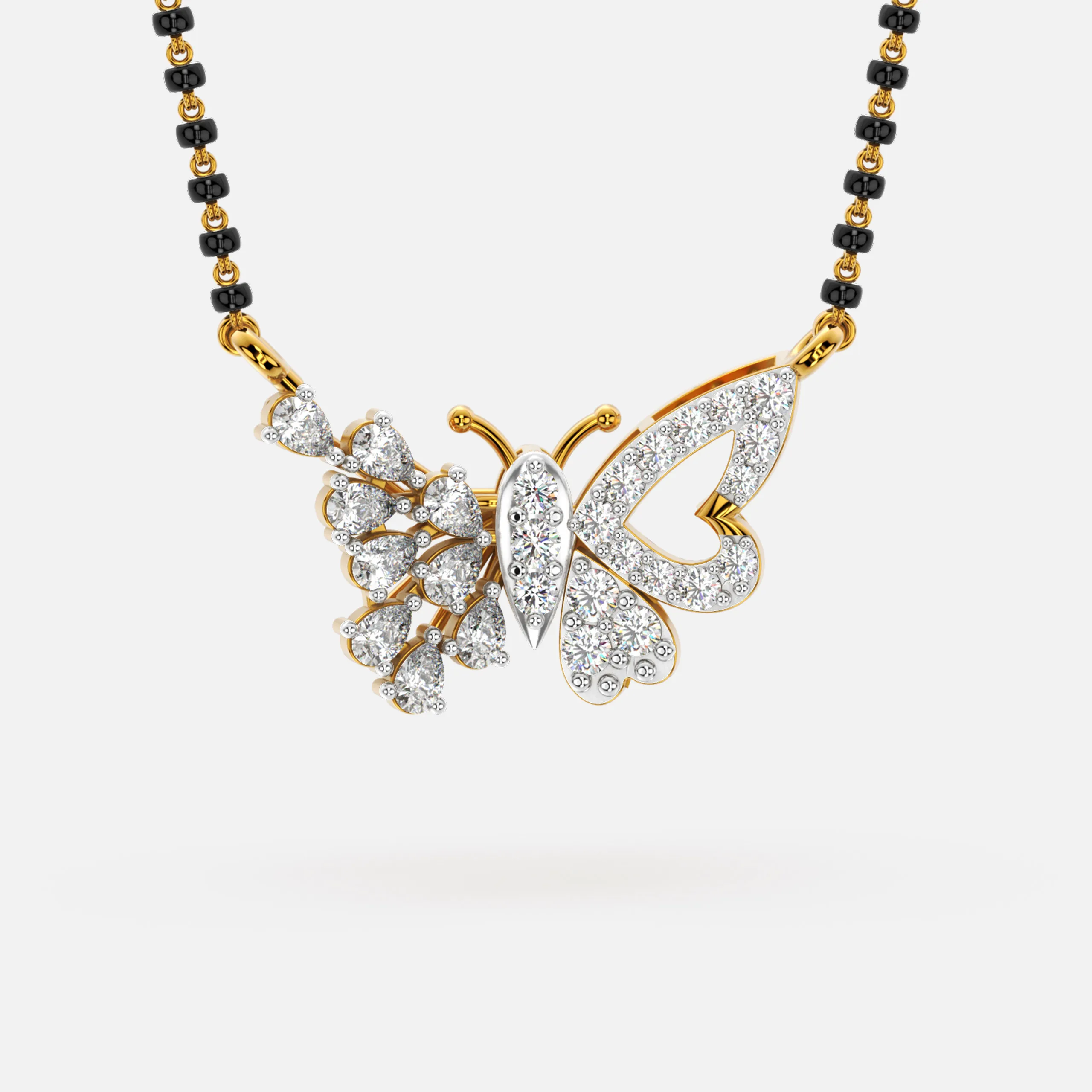 Butterfly Diamond Mangalsutra