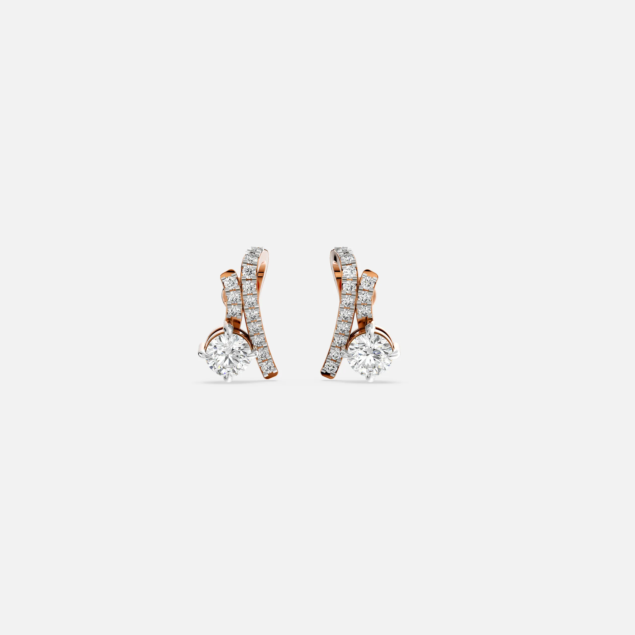 Luxury Arc Diamond Earrings