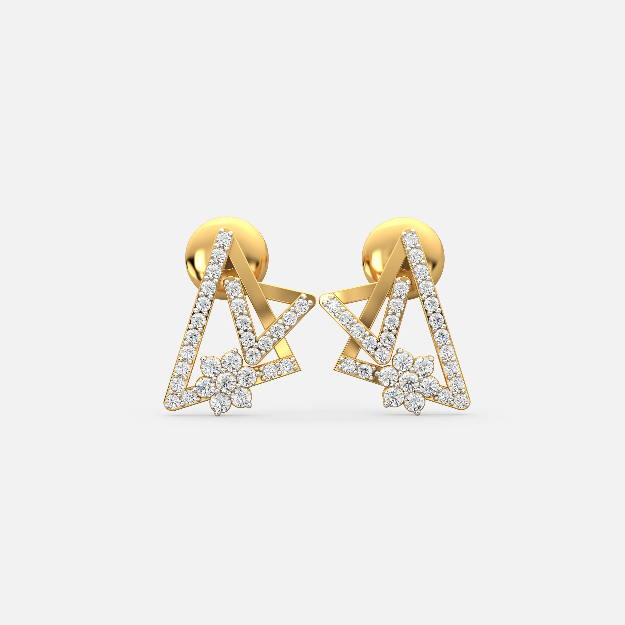 Tri-Layer Bloom Earrings