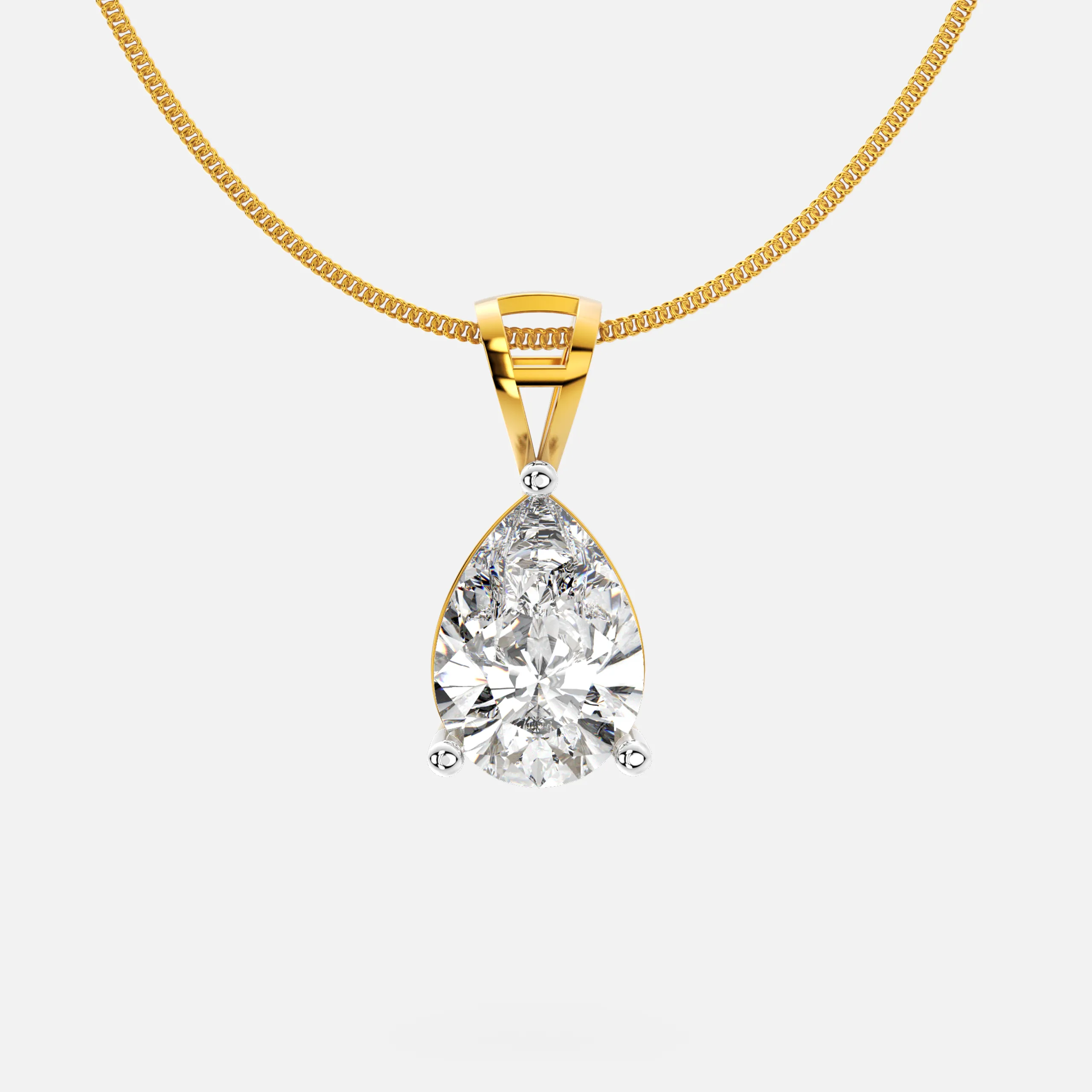 Pear Diamond Pendant